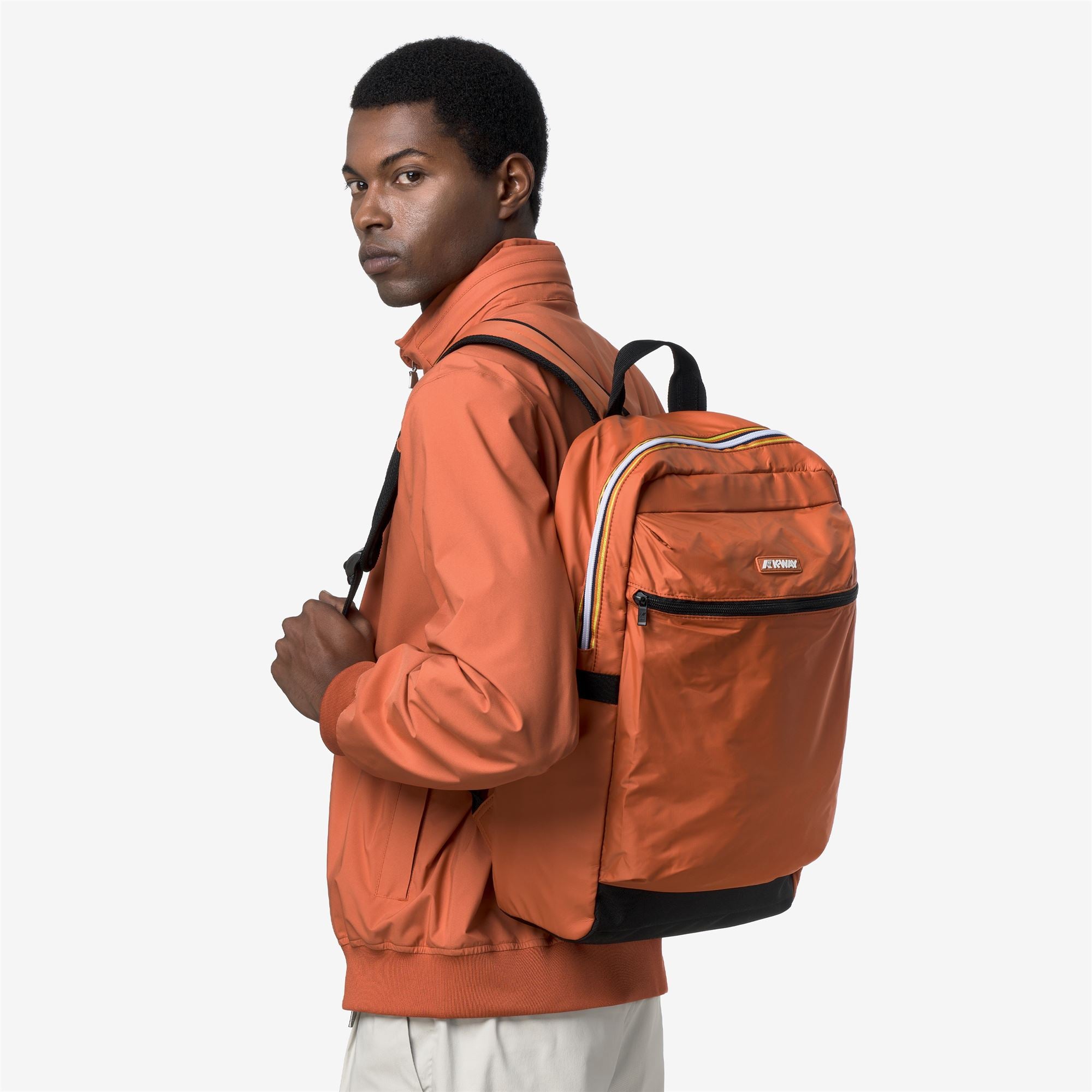 k-way-laon-sac-dos-unisexe-orange-brownish image 2