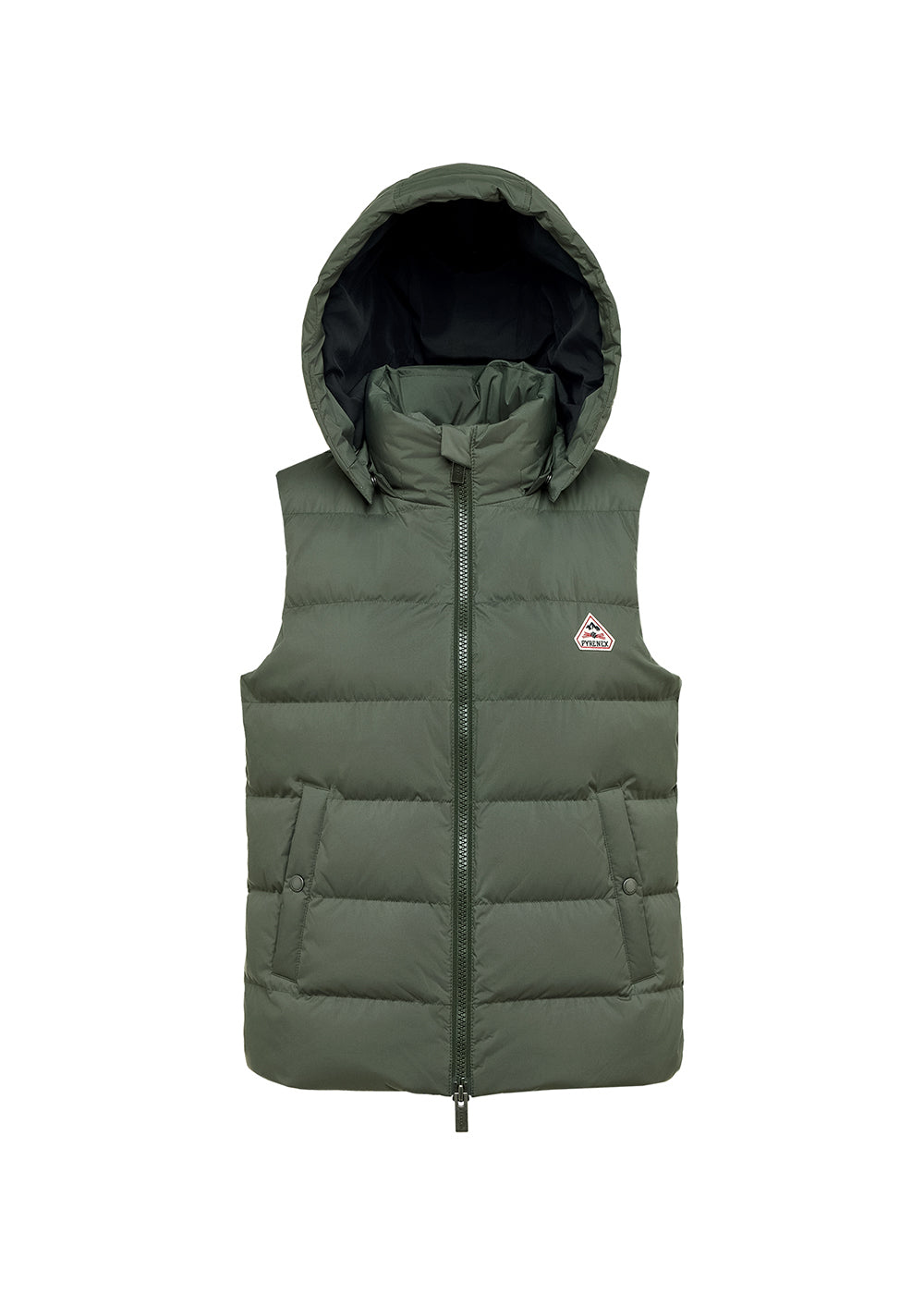 pyrenex-spoutnic-doudoune-sans-manches-femme-deep-khaki-capuche-amovible image 5
