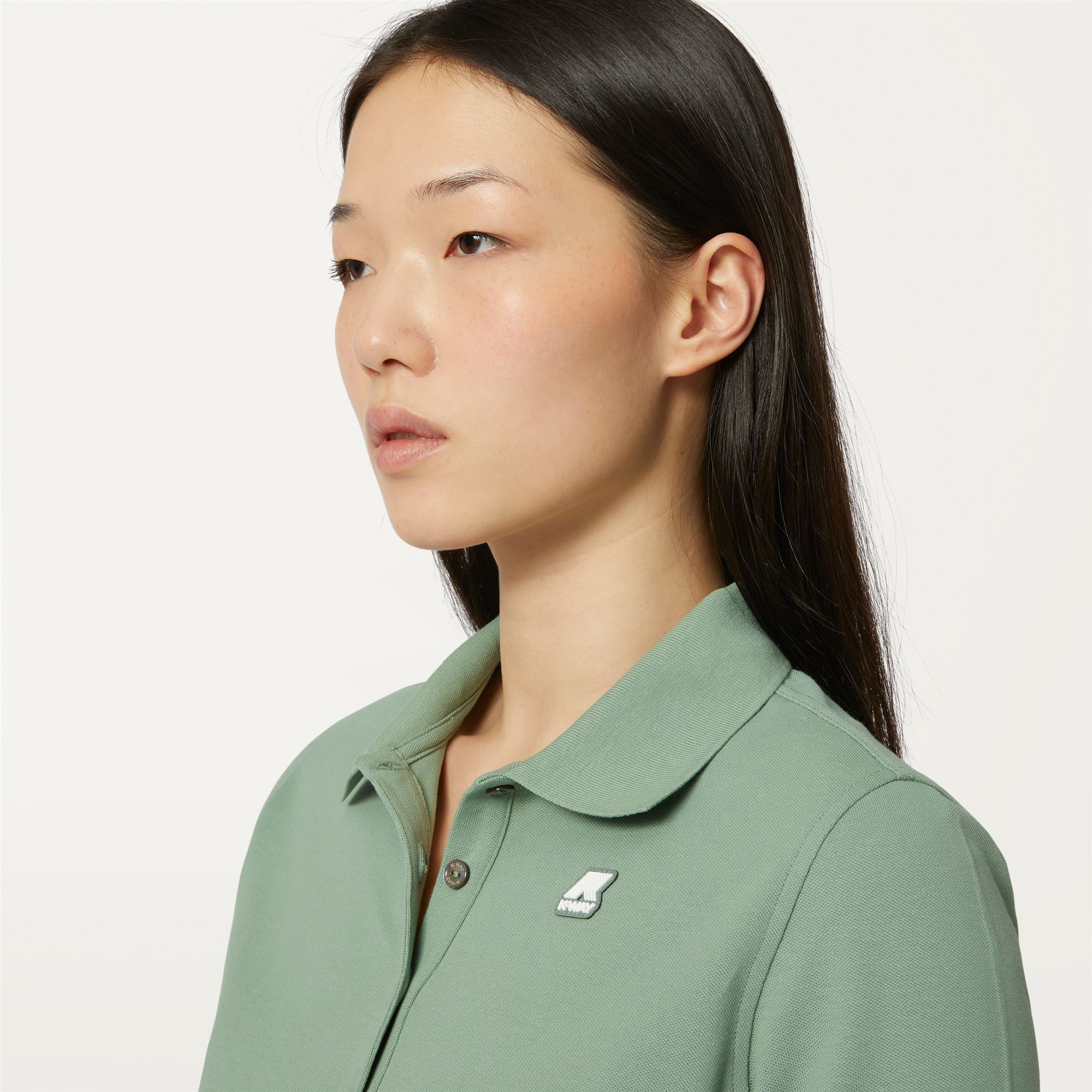 k-way-ali-polo-femme-green-fjord image 4