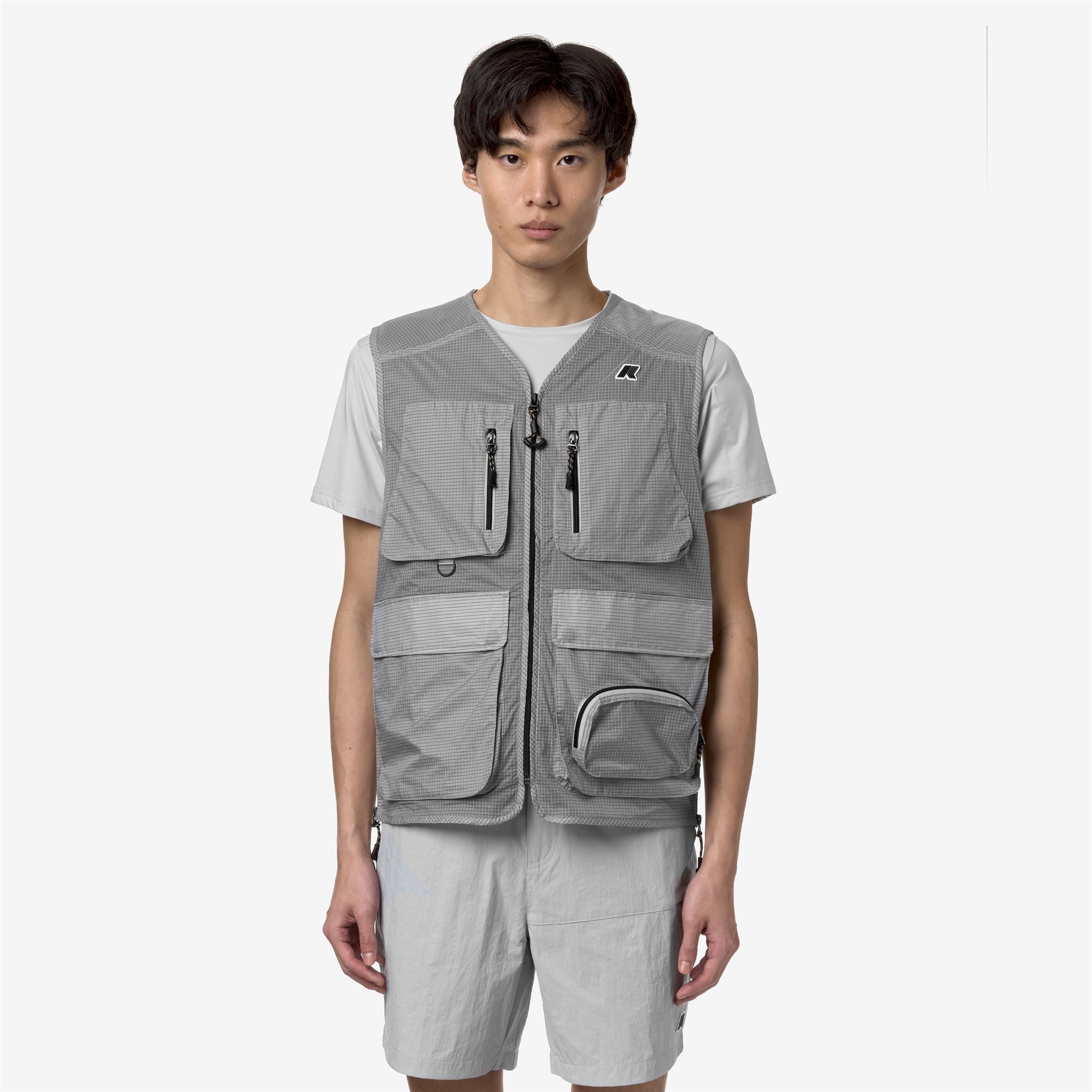 k-way-allos-gilet-unisexe-grey-ash-ripstop image 1