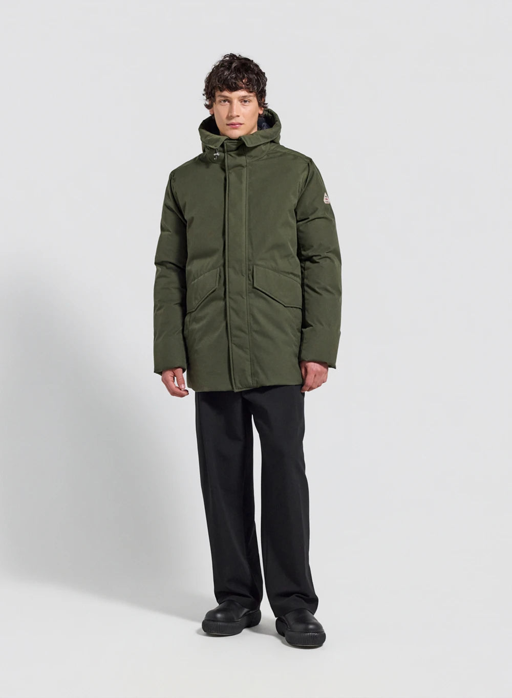 pyrenex-fingal-parka-matelass-e-homme-capuche-kaki-fonc image 2
