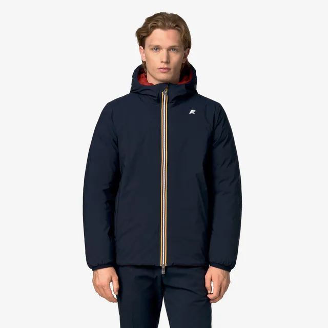 k-way-jack-st-thermo-double-veste-r-versible-homme-blue-depth-red-dk-chili image 1