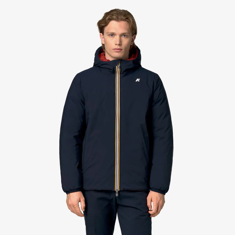 k-way-jack-st-thermo-double-veste-r-versible-homme-blue-depth-red-dk-chili image 1