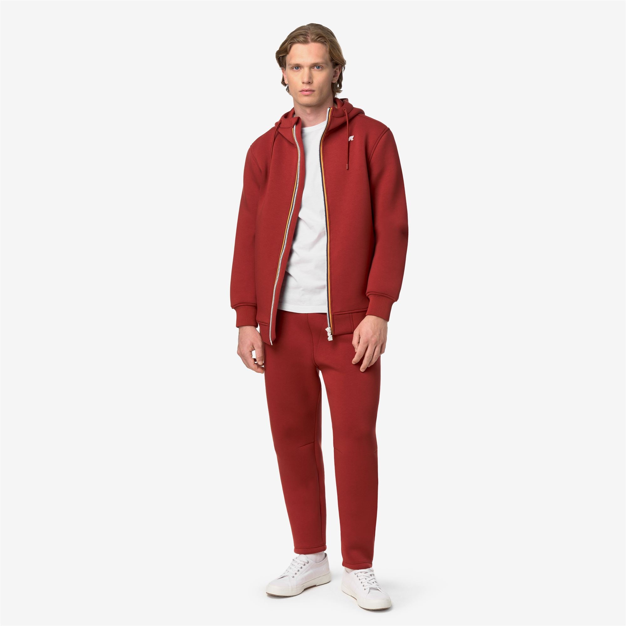 k-way-rainer-spacer-polaire-veste-homme-red-dk-chili image 4