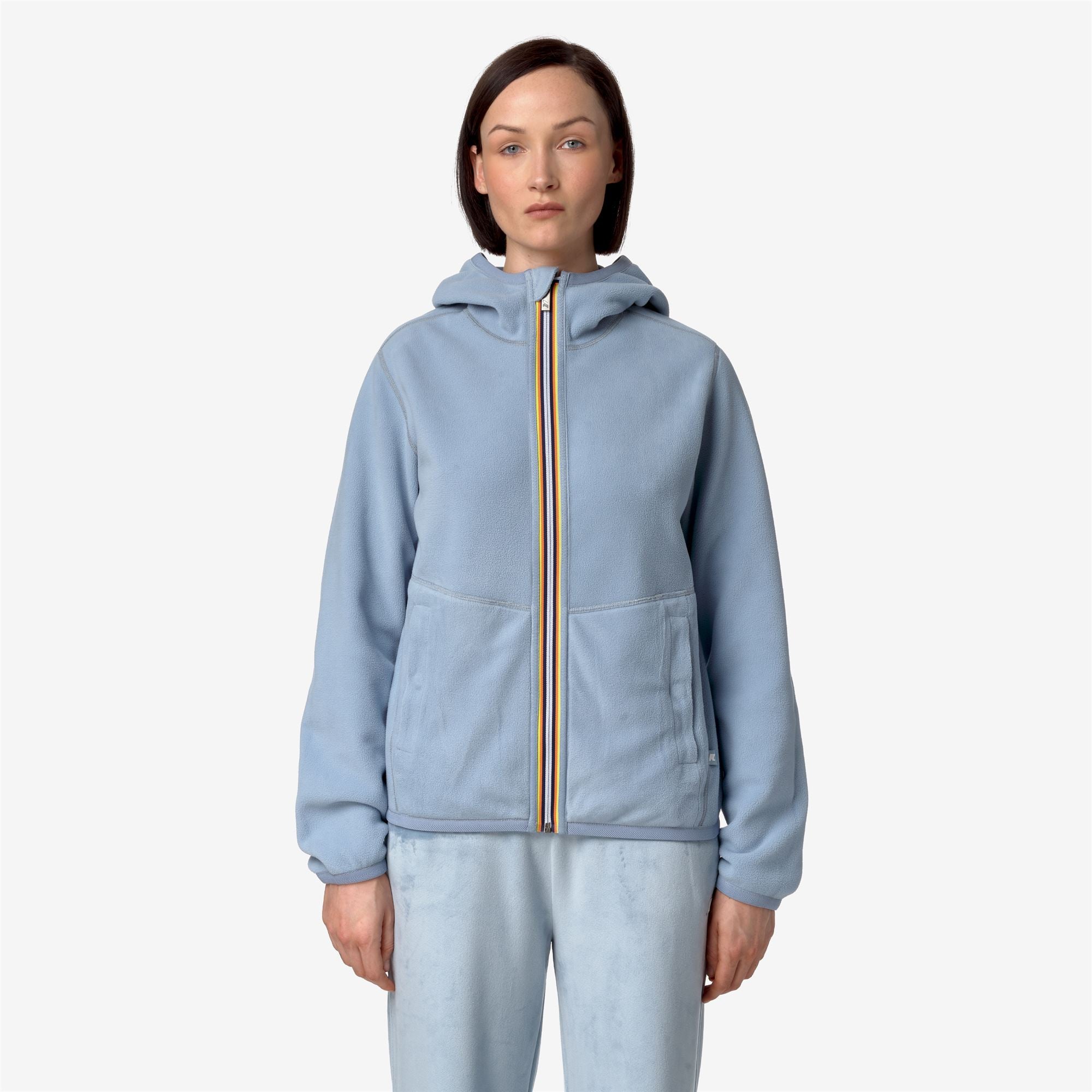 k-way-lily-velour-polar-double-veste-r-versible-femme-blue image 4