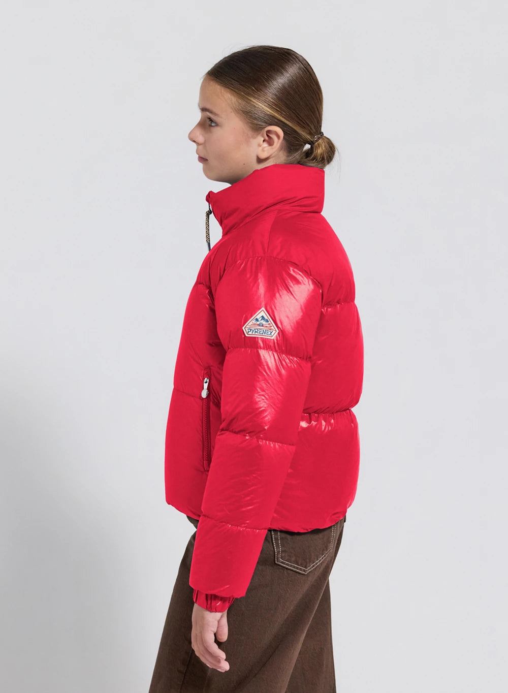 pyrenex-goldin-doudoune-brillante-fille-rouge image 3