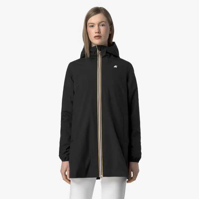 k-way-sophie-stretch-poly-jersey-trench-imperm-able-femme-black-pure image 1