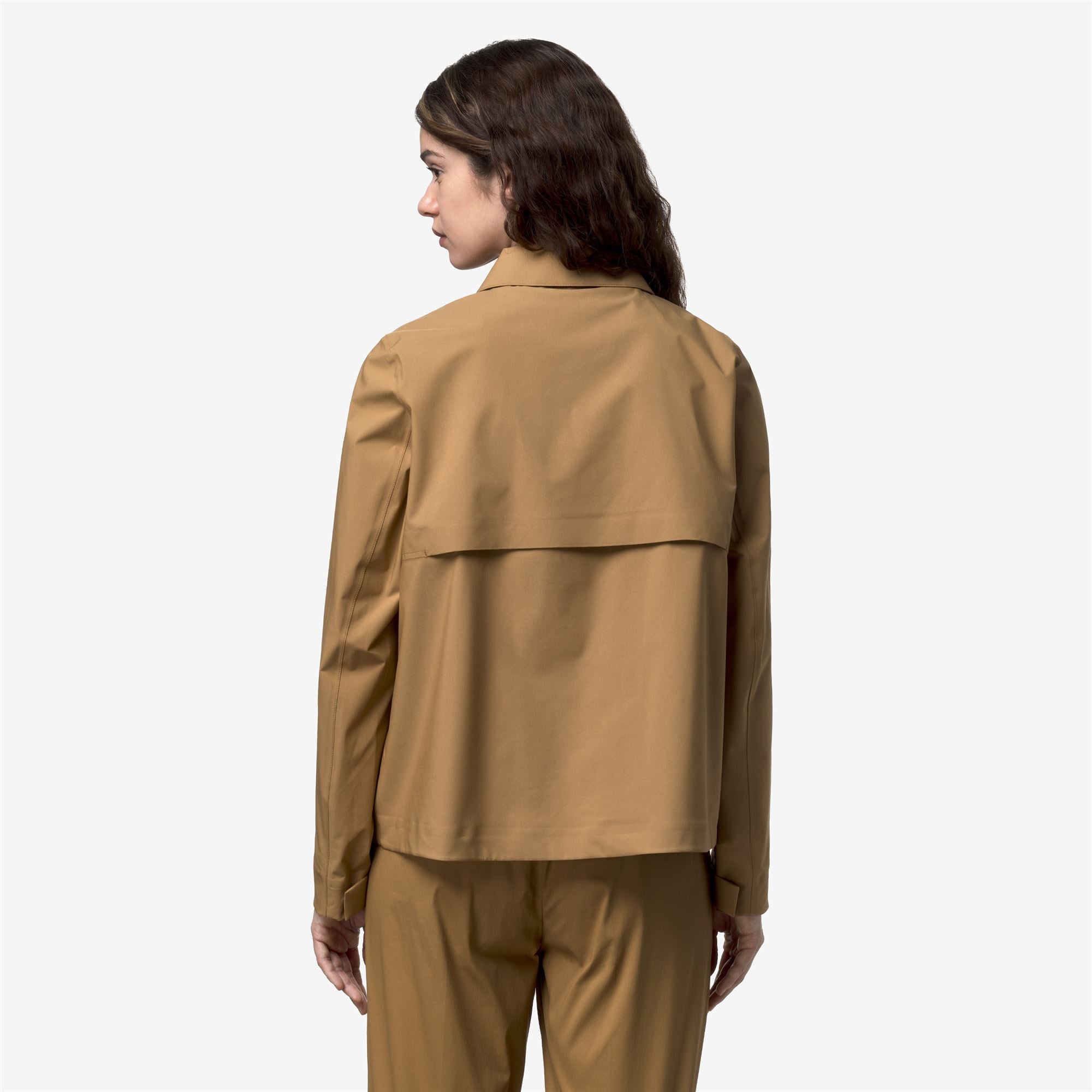 k-way-arabel-stretch-2l-veste-courte-femme-brown-bistre image 3