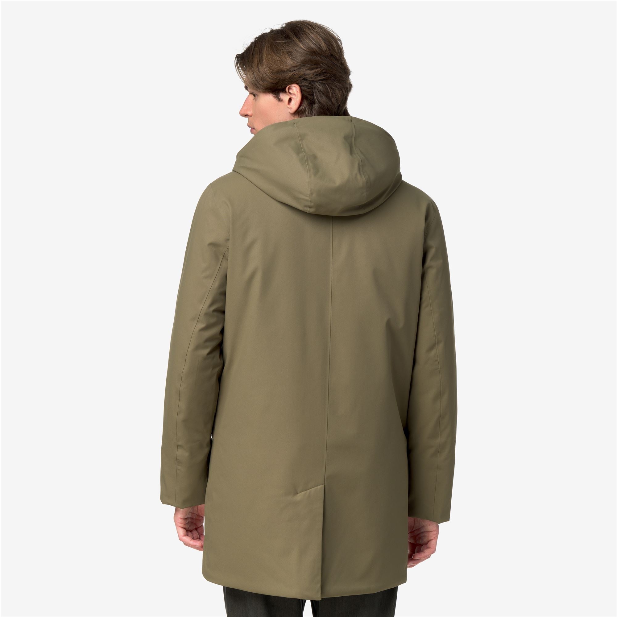 k-way-jarno-twill-marmotta-veste-3-4-homme-green-army-blue-airforce image 3