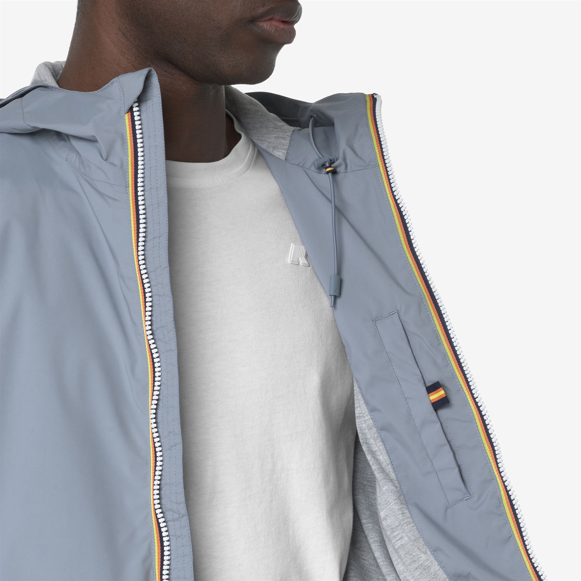 k-way-jack-stretch-nylon-jersey-veste-courte-homme-grey-md image 4