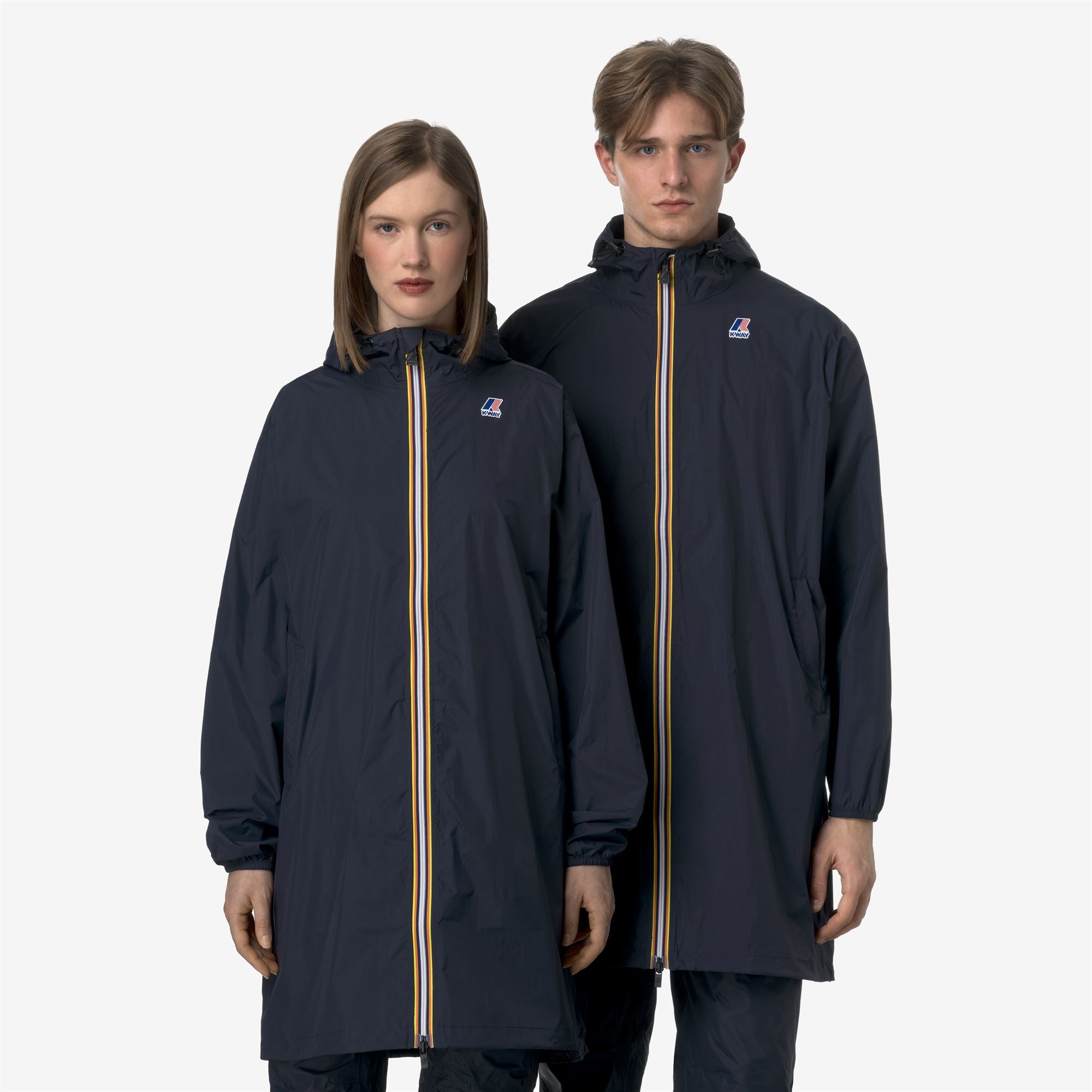 k-way-le-vrai-4-0-eiffel-east-manteau-pluie-long-unisexe-blue-depth image 1