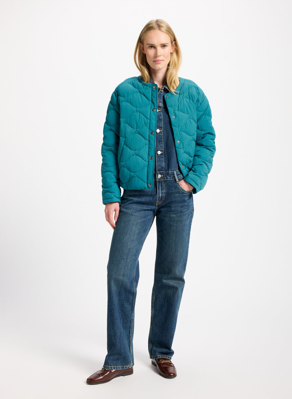 pyrenex-nacre-doudoune-l-g-re-femme-turquoise image 2