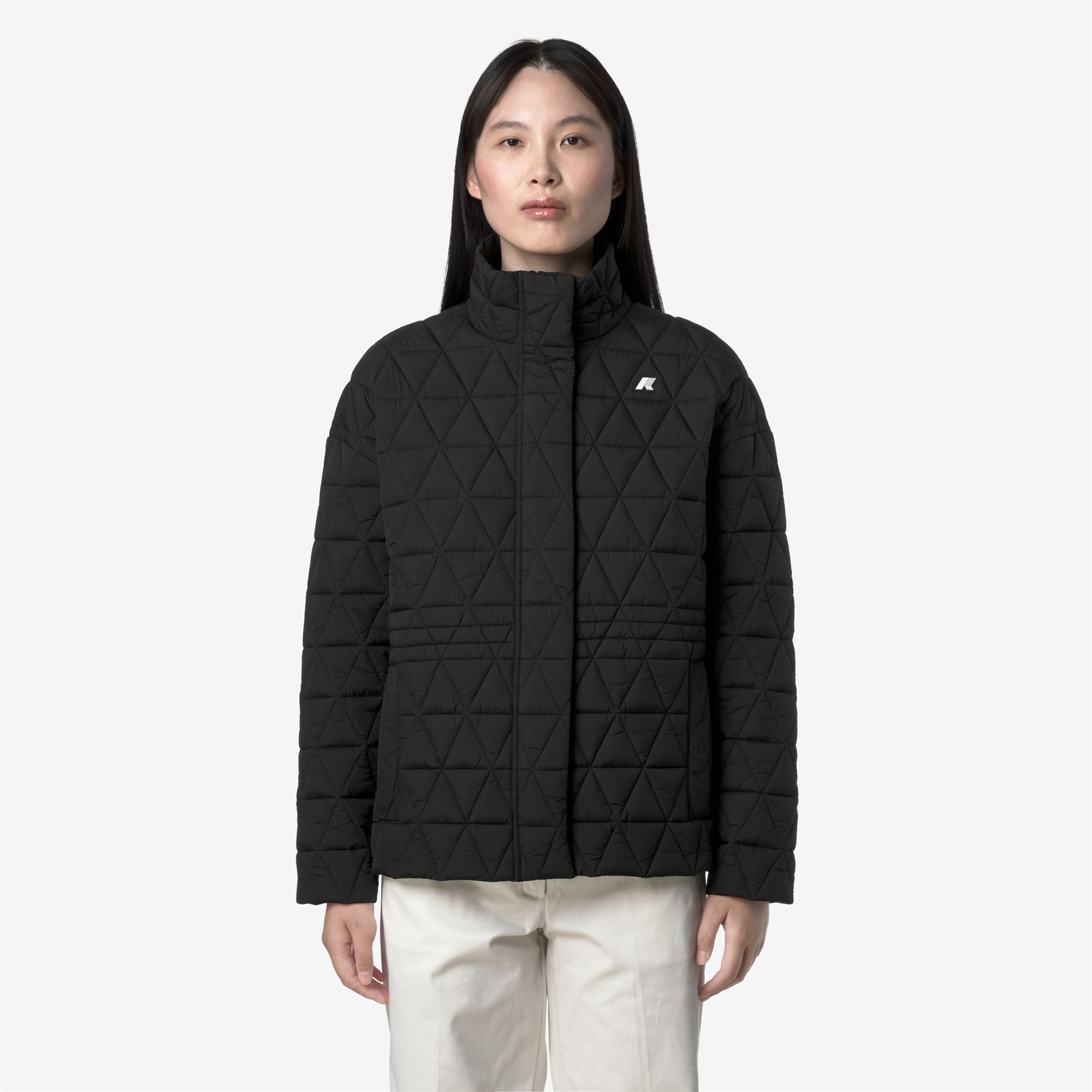k-way-selene-diamond-quilted-warm-veste-mi-longue-femme-black-pure image 1