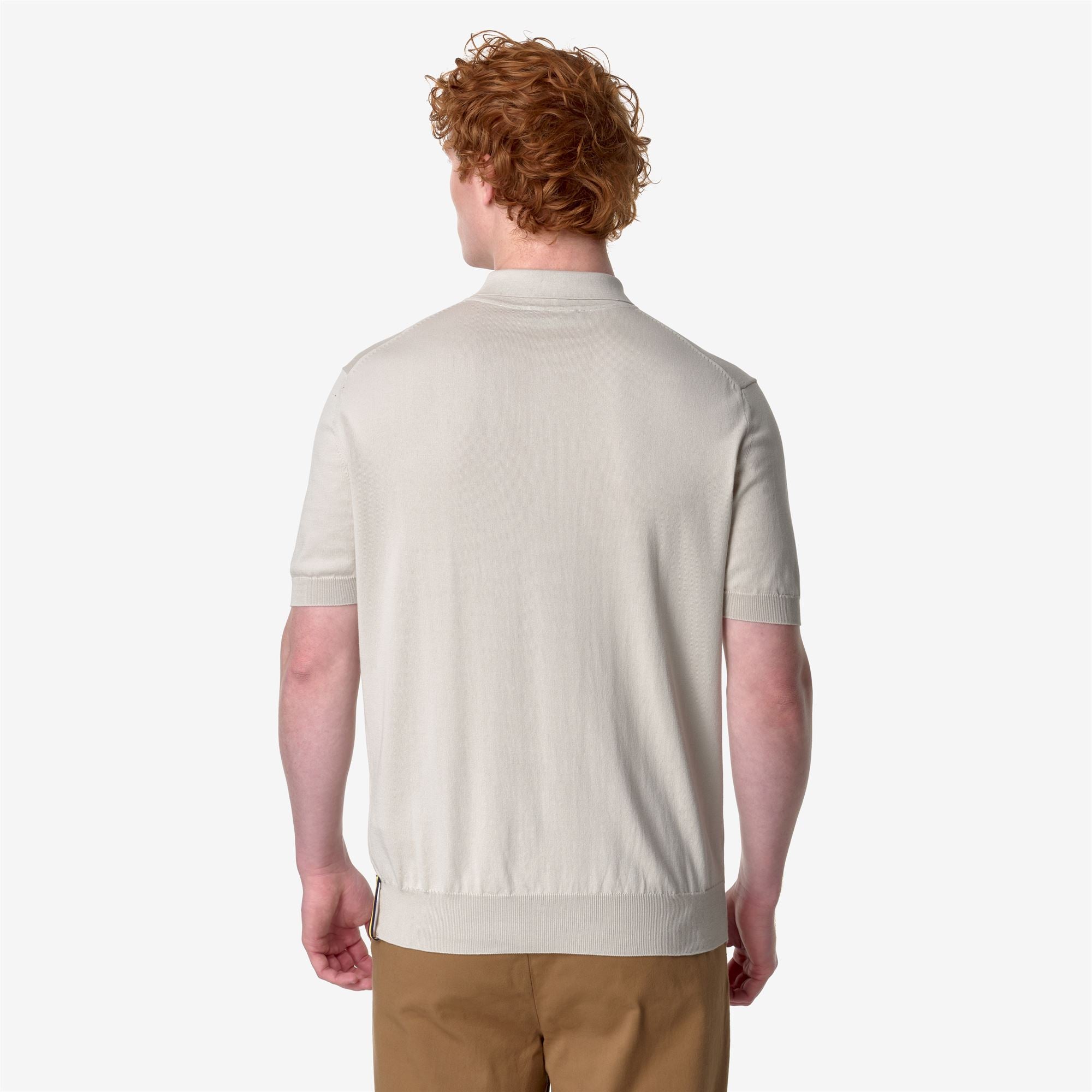 k-way-pleyne-polo-maille-homme-beige-lt image 3