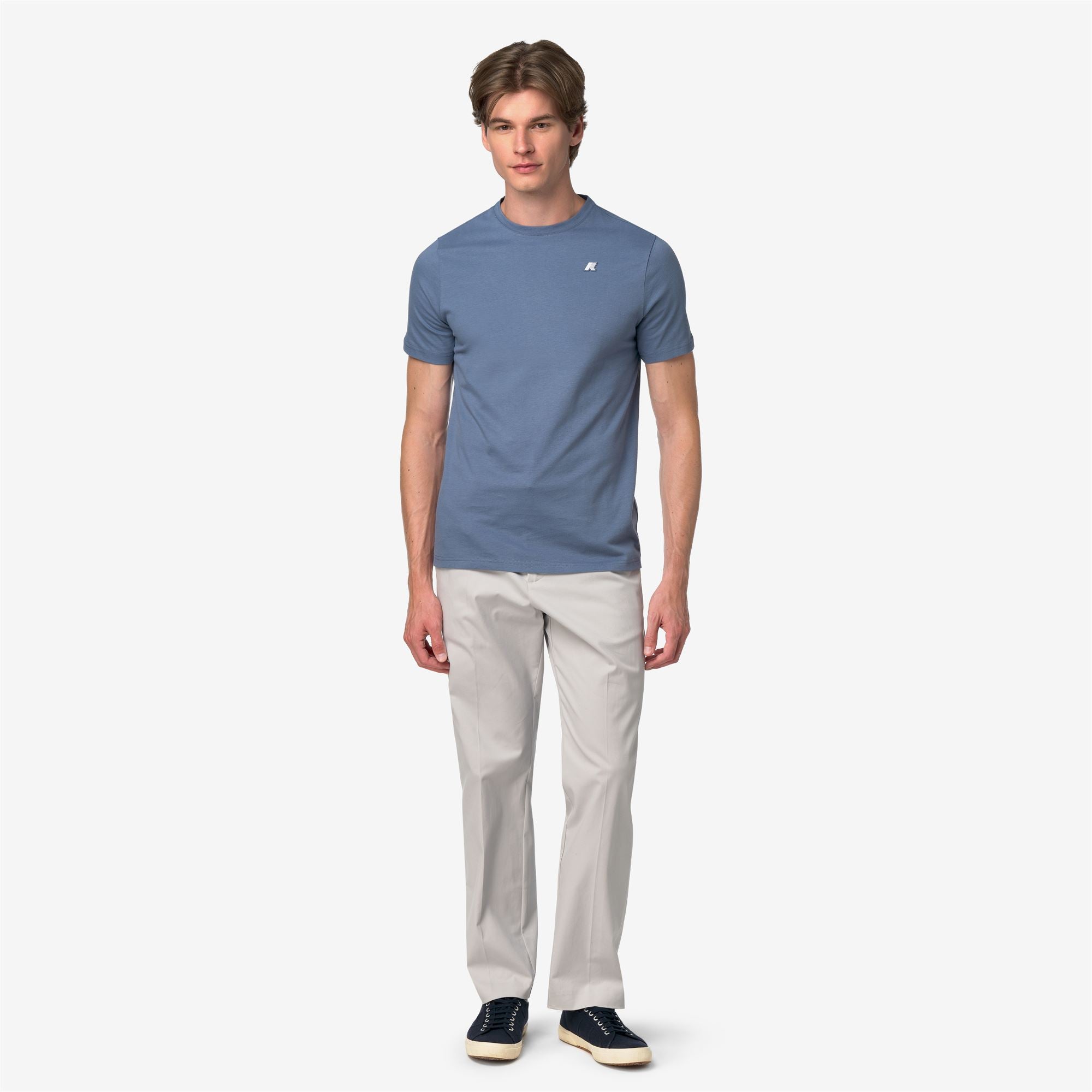 k-way-odom-jersey-peach-t-shirt-homme-blue-wild image 4