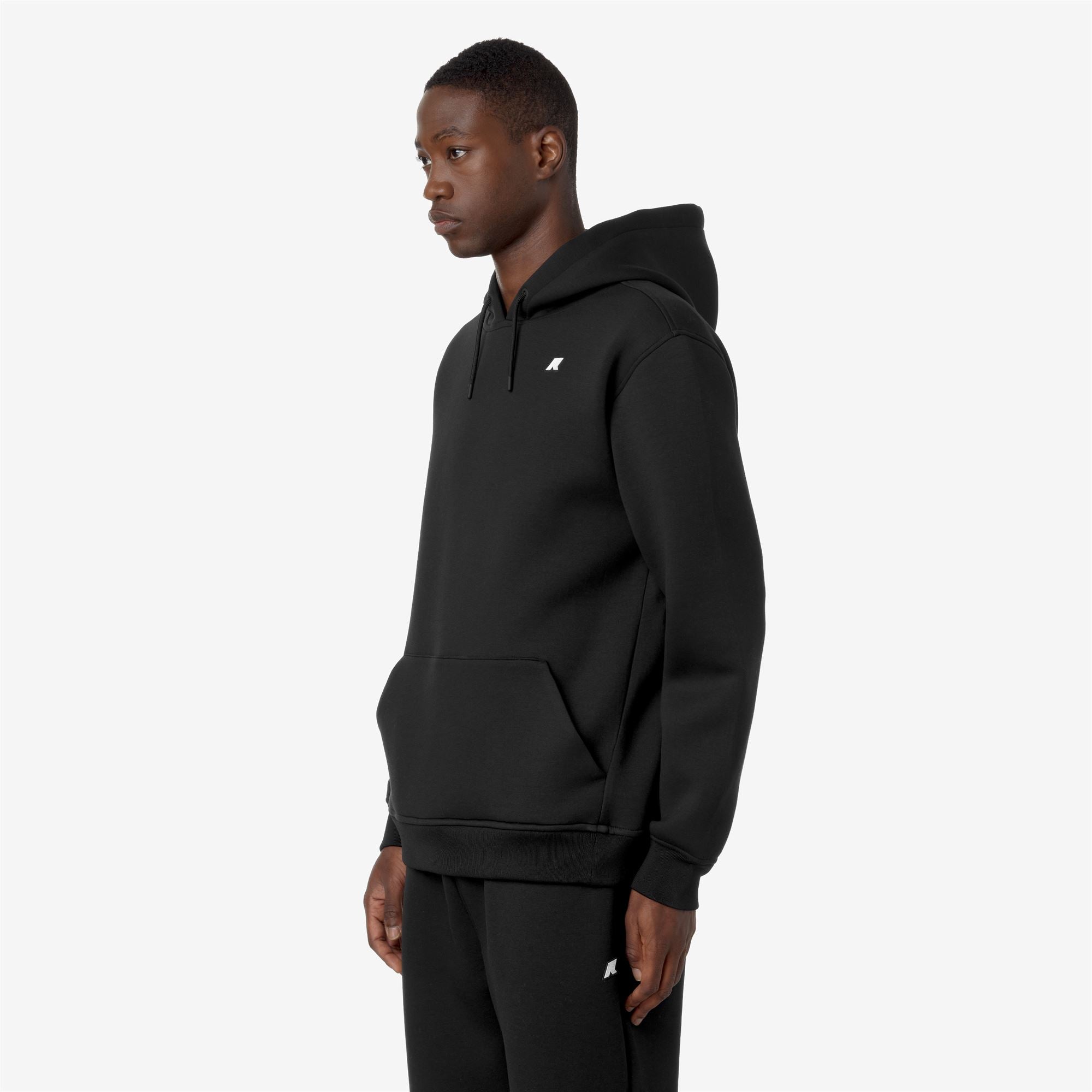 k-way-bernie-spacer-polaire-pull-over-capuche-homme-black-pure image 2