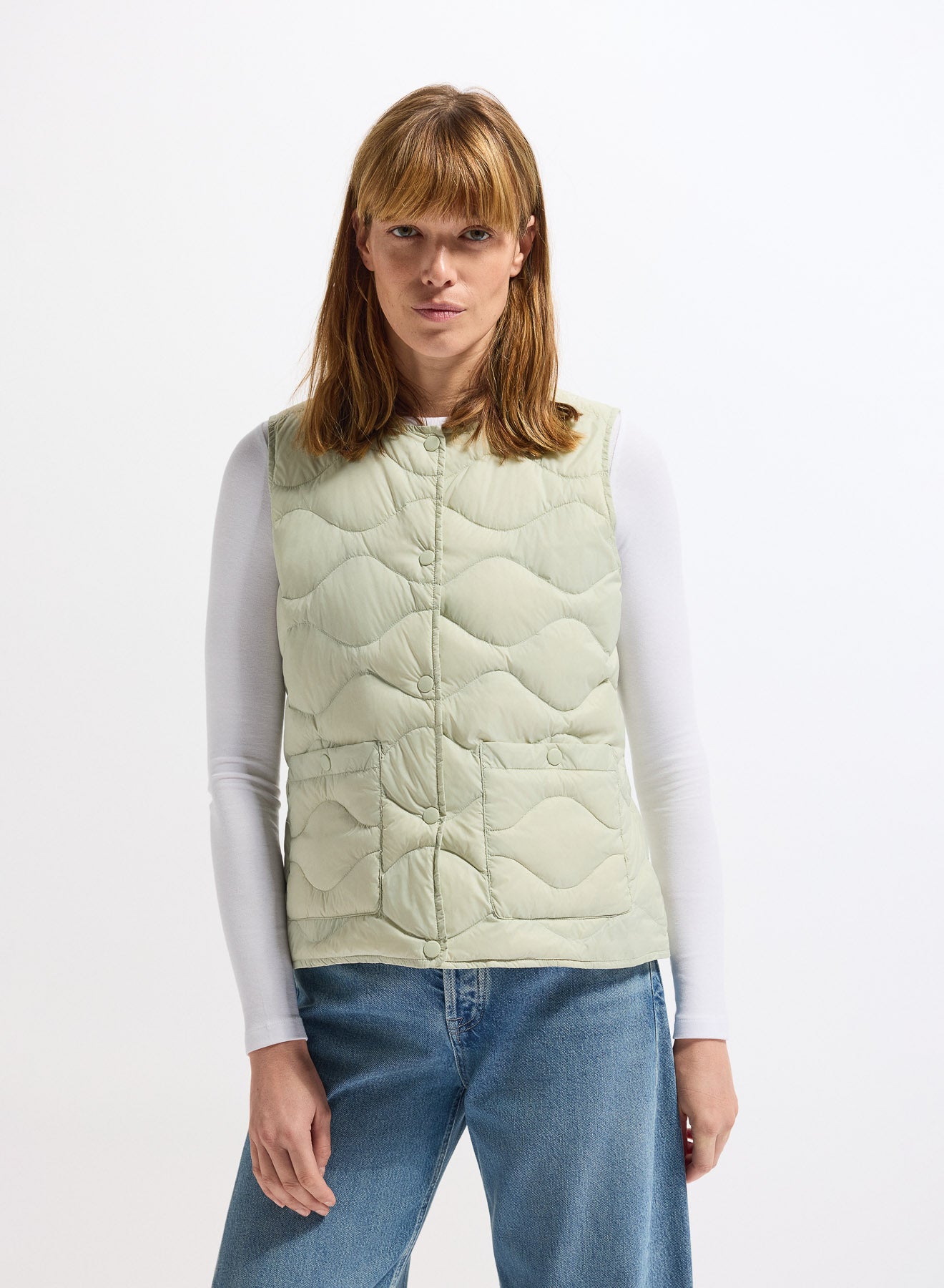 pyrenex-orite-vest-gilet-sans-manches-femme-verte-pastel-ultra-l-ger image 1