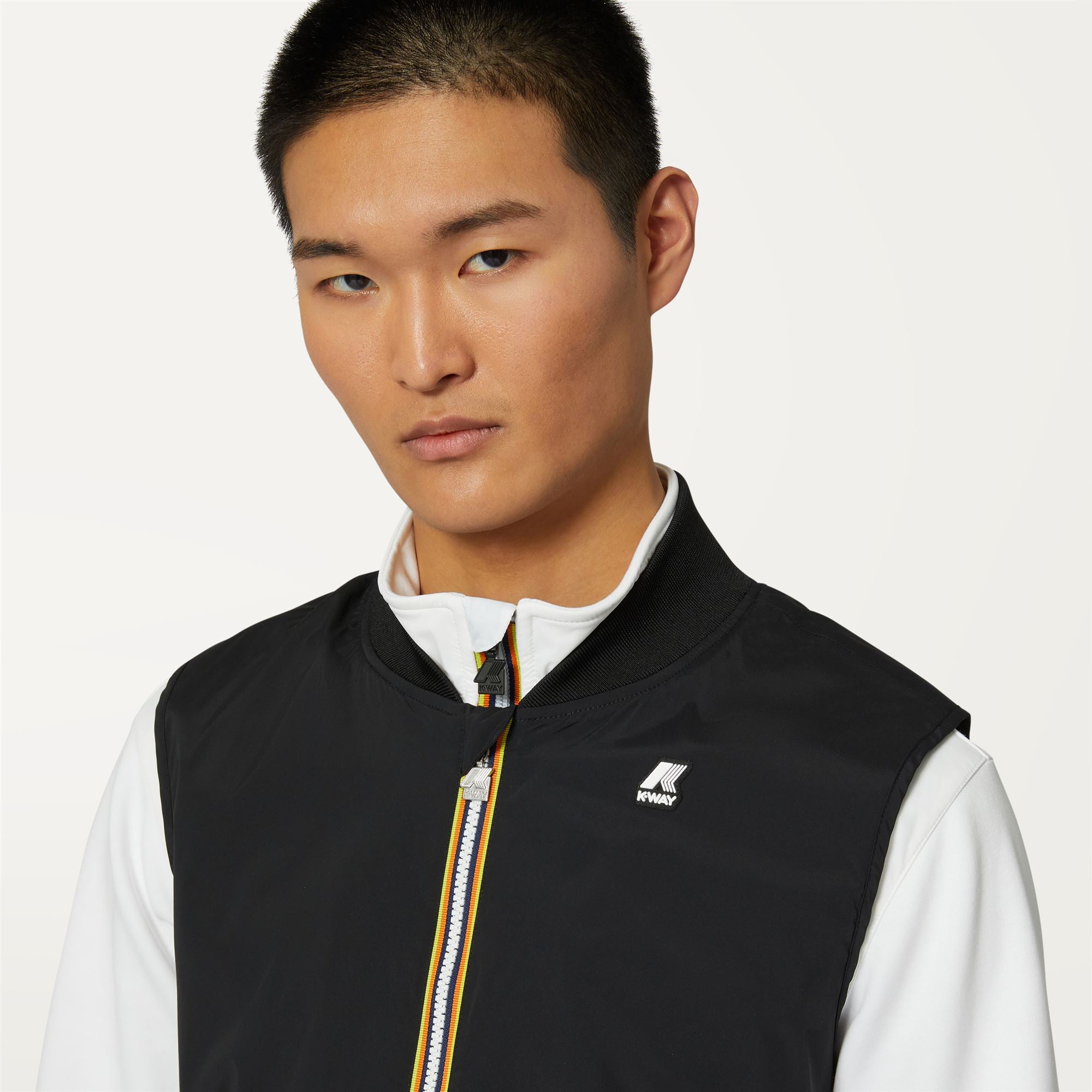 k-way-vally-stretch-nylon-jersey-veste-courte-homme-black-pure image 4