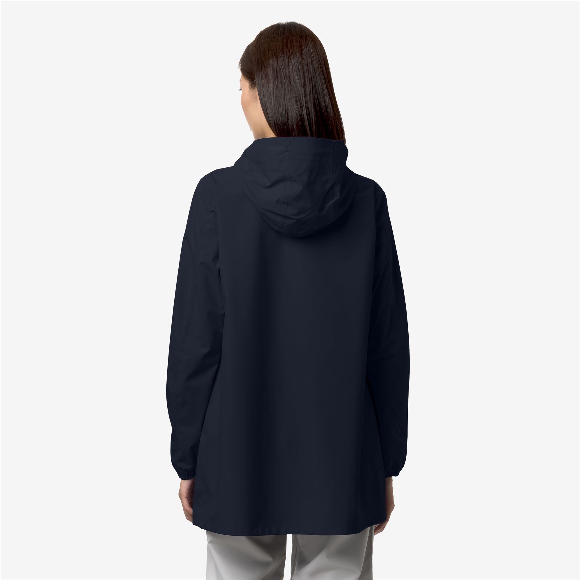 k-way-sophie-stretch-dot-veste-mi-longue-femme-blue-depth image 3