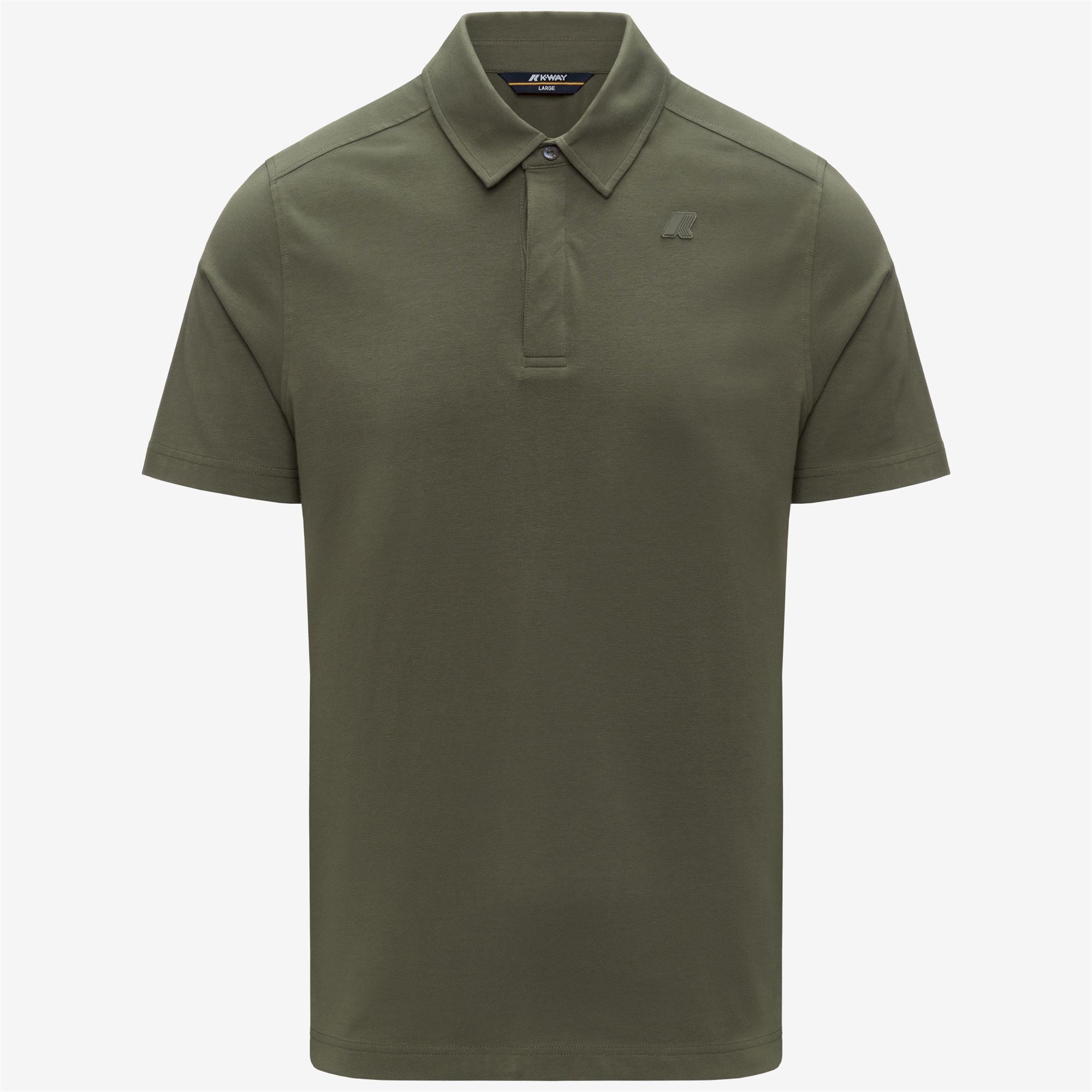 k-way-viggo-lt-stretch-jersey-slim-polo-homme-green-lichen image 5