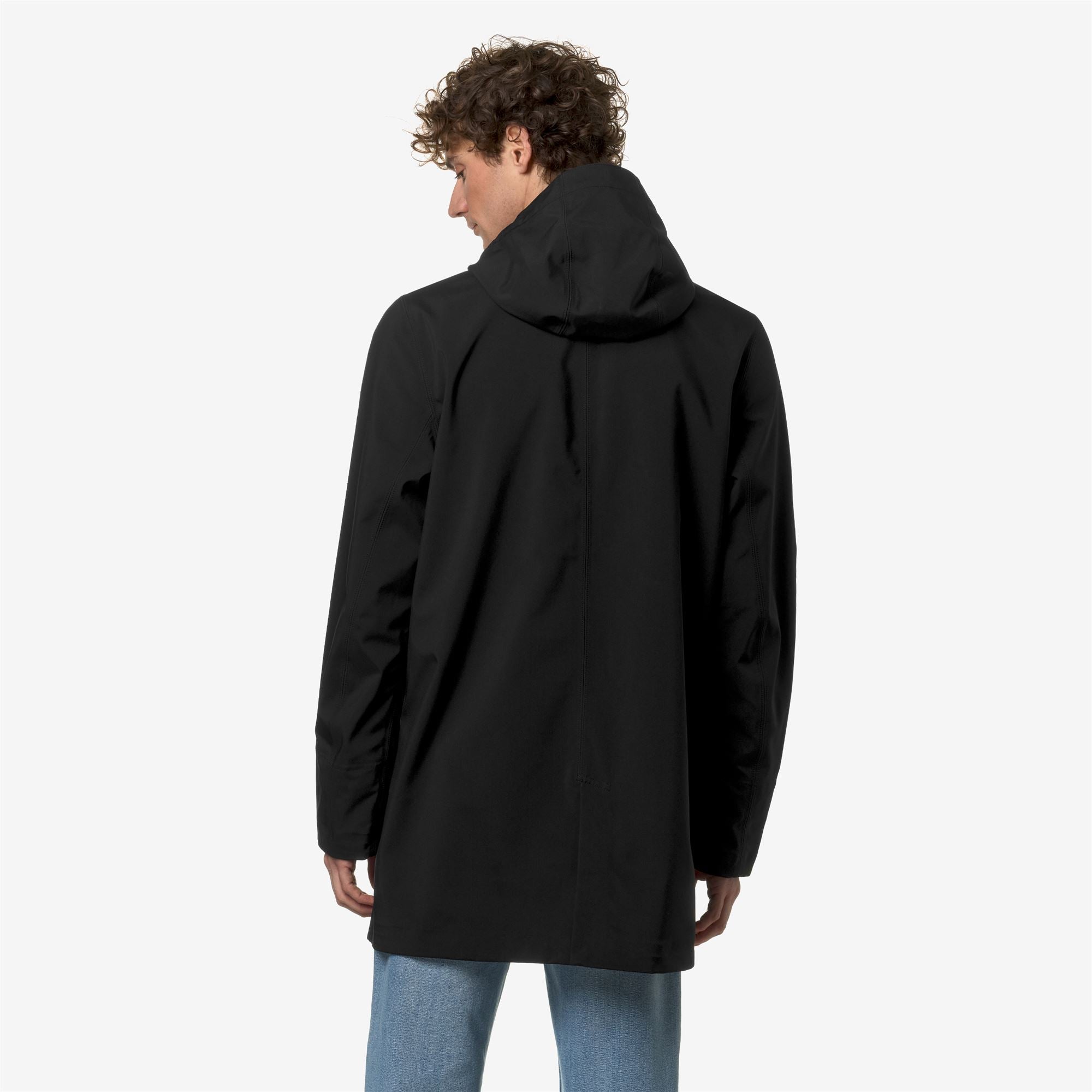 k-way-tommy-bonded-jersey-parka-3-4-homme-black-pure image 3
