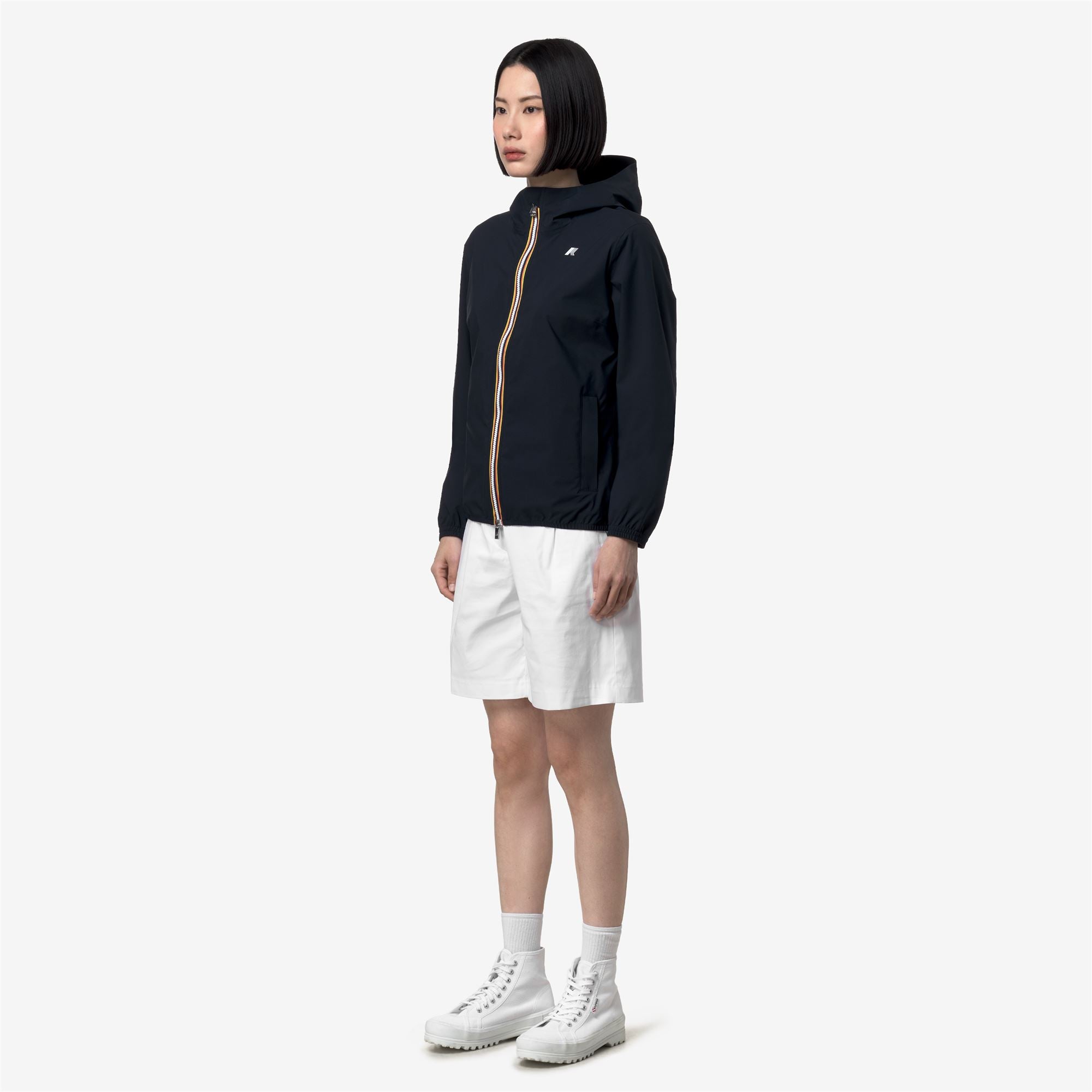 k-way-lil-2-0-stretch-dot-veste-courte-femme-blue-depth image 2