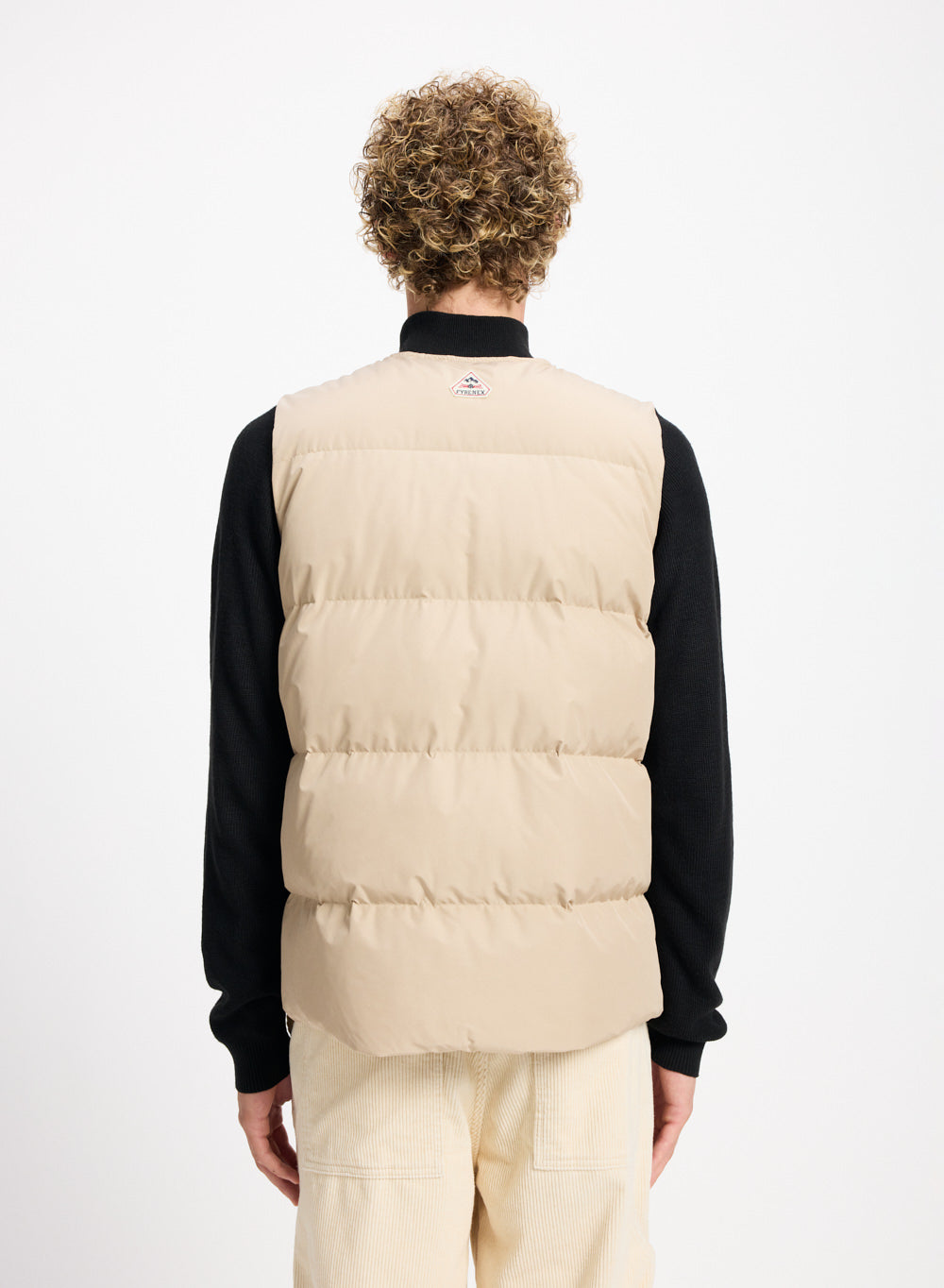 gilet-doudoune-sans-manches-homme-pyrenex-solace-beige image 3