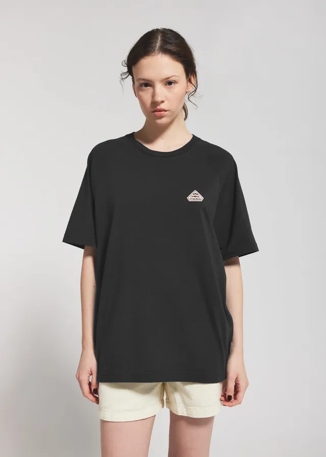 pyrenex-corto-t-shirt-unisexe-coton-biologique-black image 1