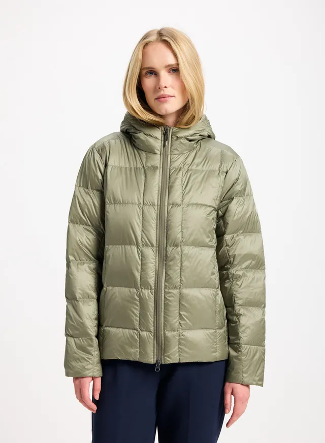pyrenex-bassia-doudoune-l-g-re-femme-capuche-kaki image 1