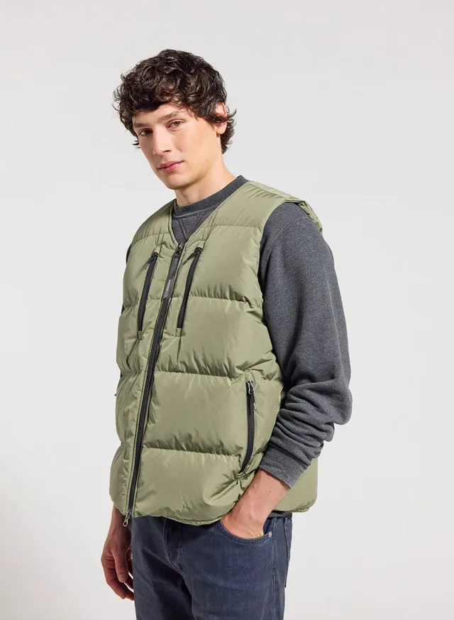 pyrenex-solace-doudoune-sans-manches-homme-kaki-clair image 1