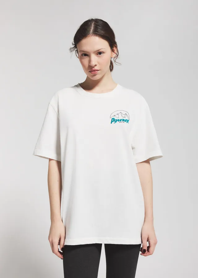 pyrenex-hill-t-shirt-unisexe-coton-bio-blanc image 1