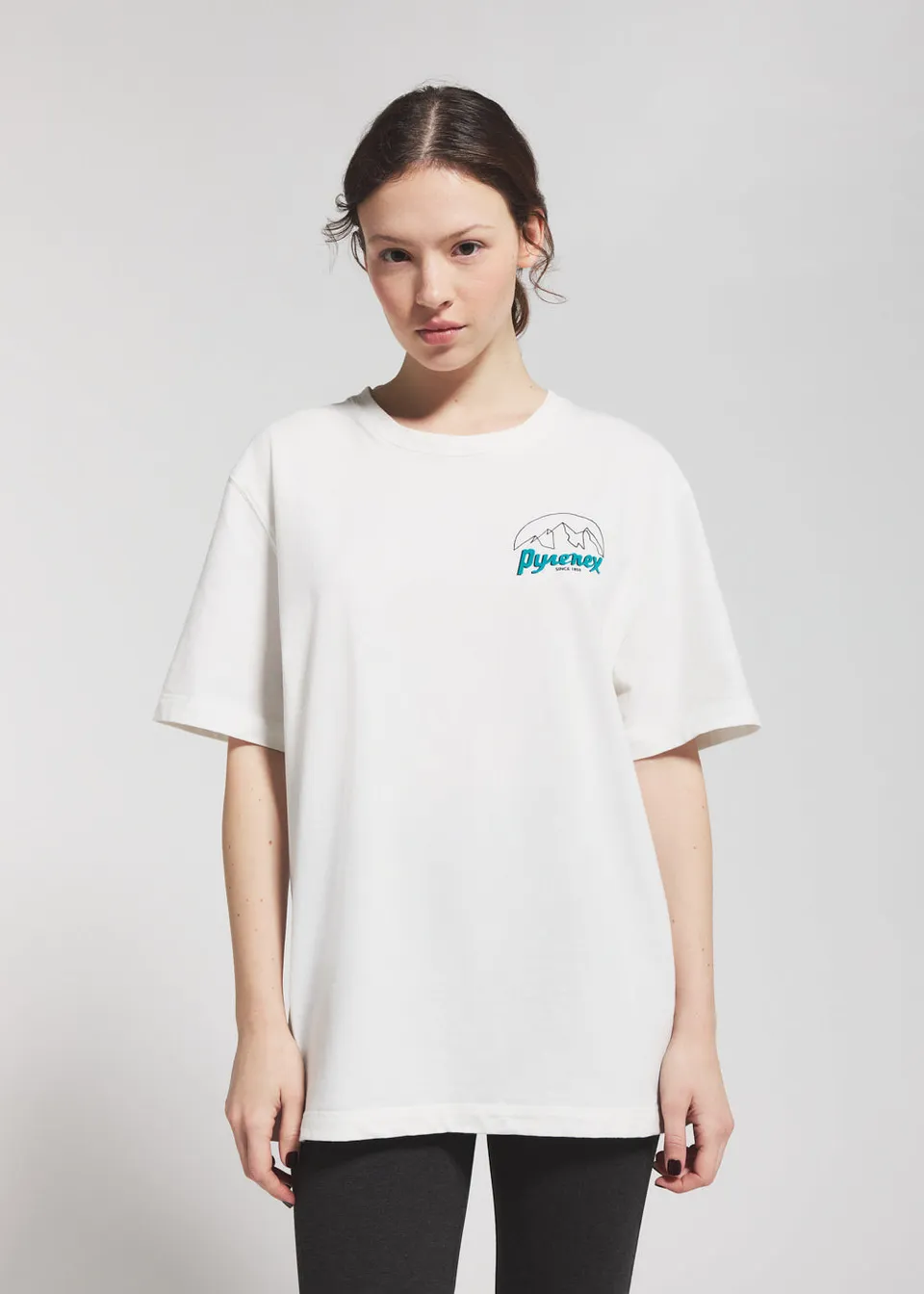 pyrenex-hill-t-shirt-unisexe-coton-bio-blanc image 1