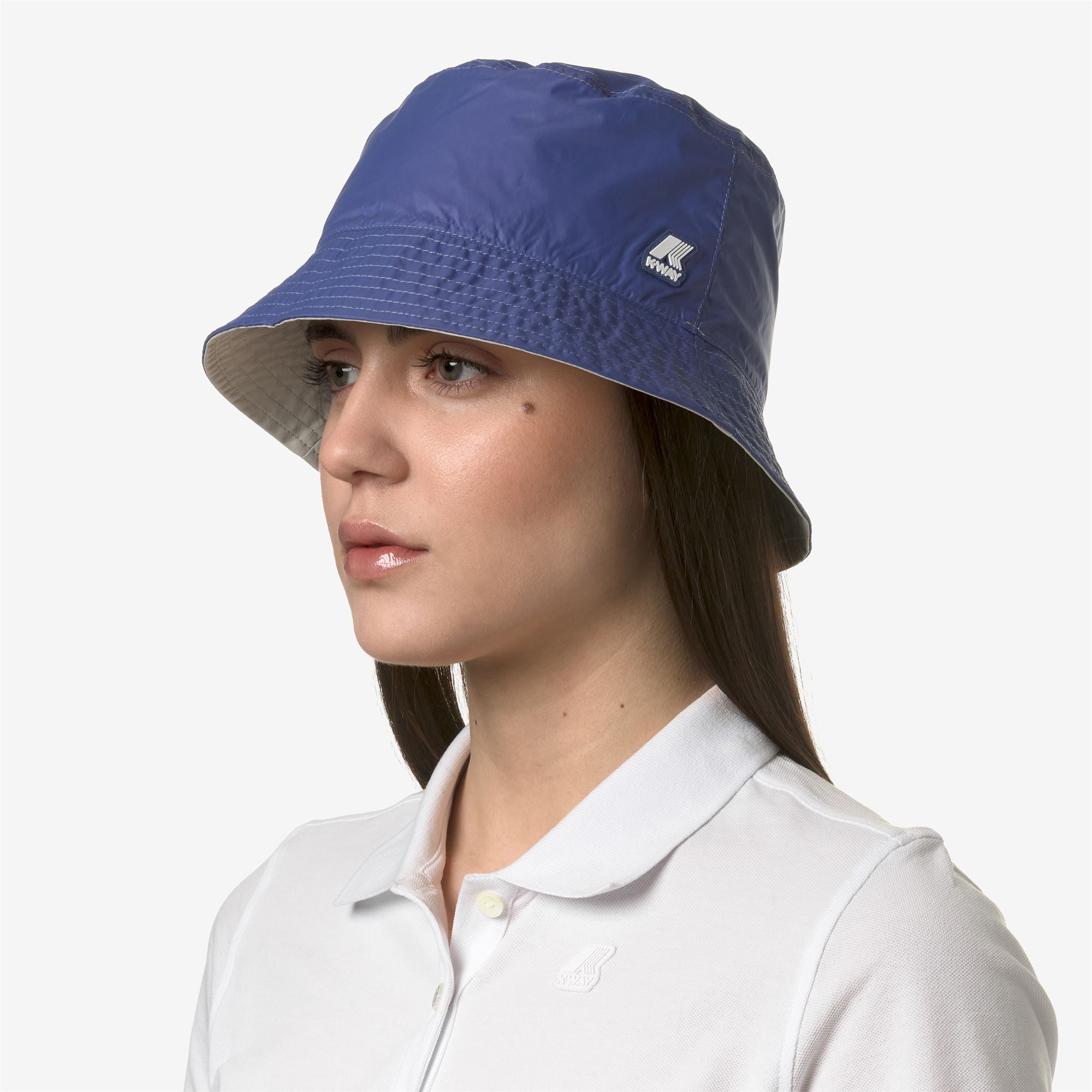 k-way-pascalle-plus-double-chapeau-unisexe-beige-l-blue-f image 2