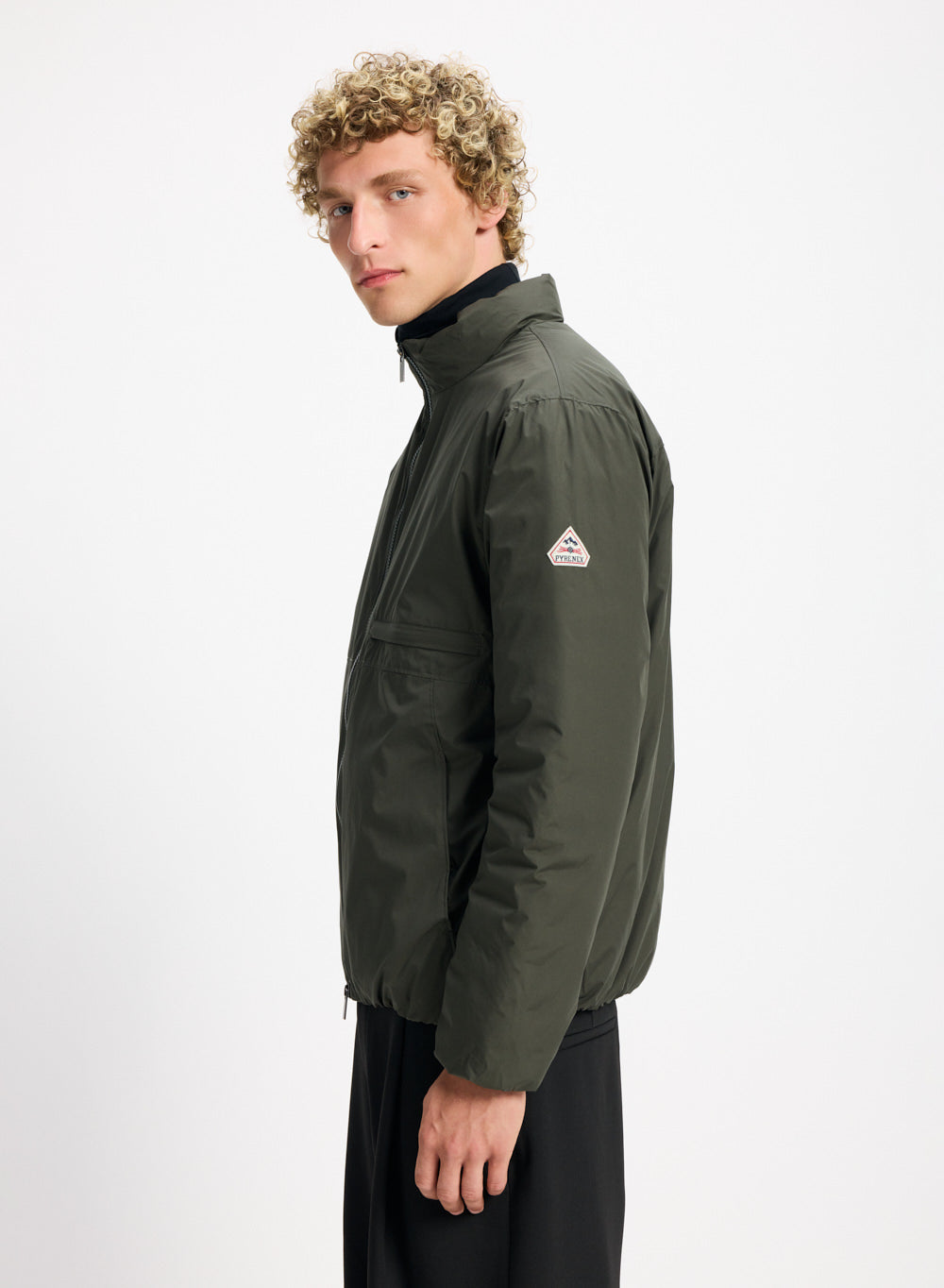 blouson-en-duvet-homme-pyrenex-spectre-kaki-imperm-able image 3