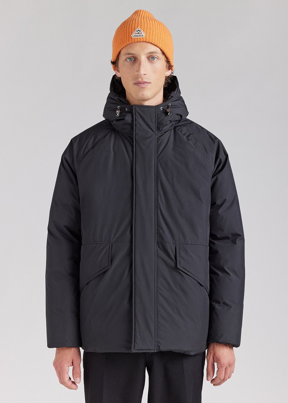 pyrenex-covert-parka-courte-homme-duvet-black image 1