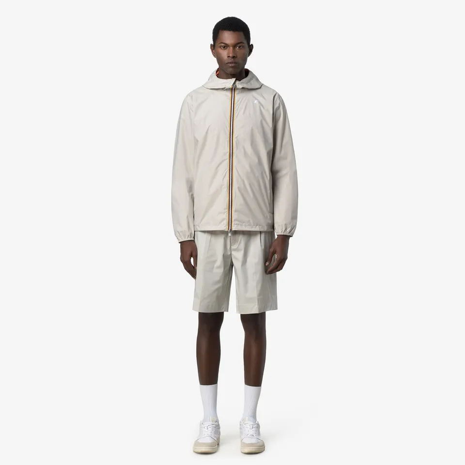 k-way-jake-plus-2-double-veste-courte-r-versible-homme-beige-lt-orange image 1