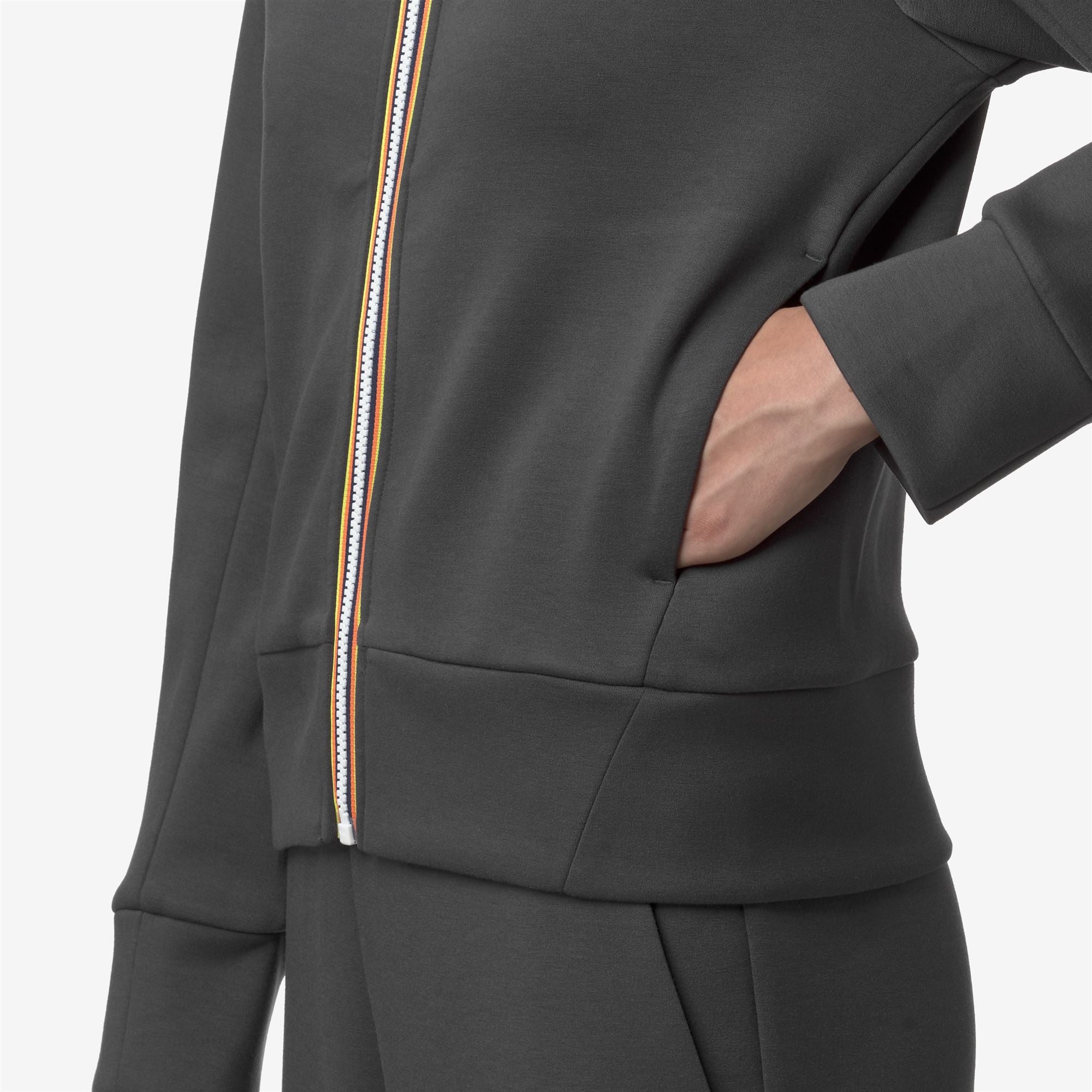 k-way-divine-light-spacer-veste-polaire-femme-grey-shadow-dk image 4