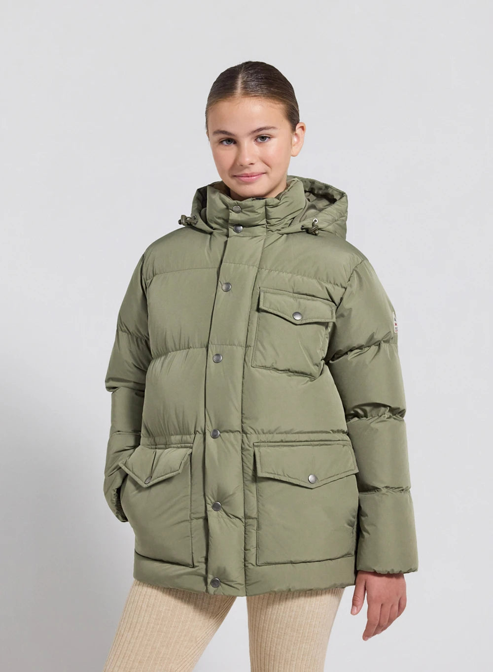 pyrenex-soal-doudoune-hiver-enfant-kaki-clair image 2