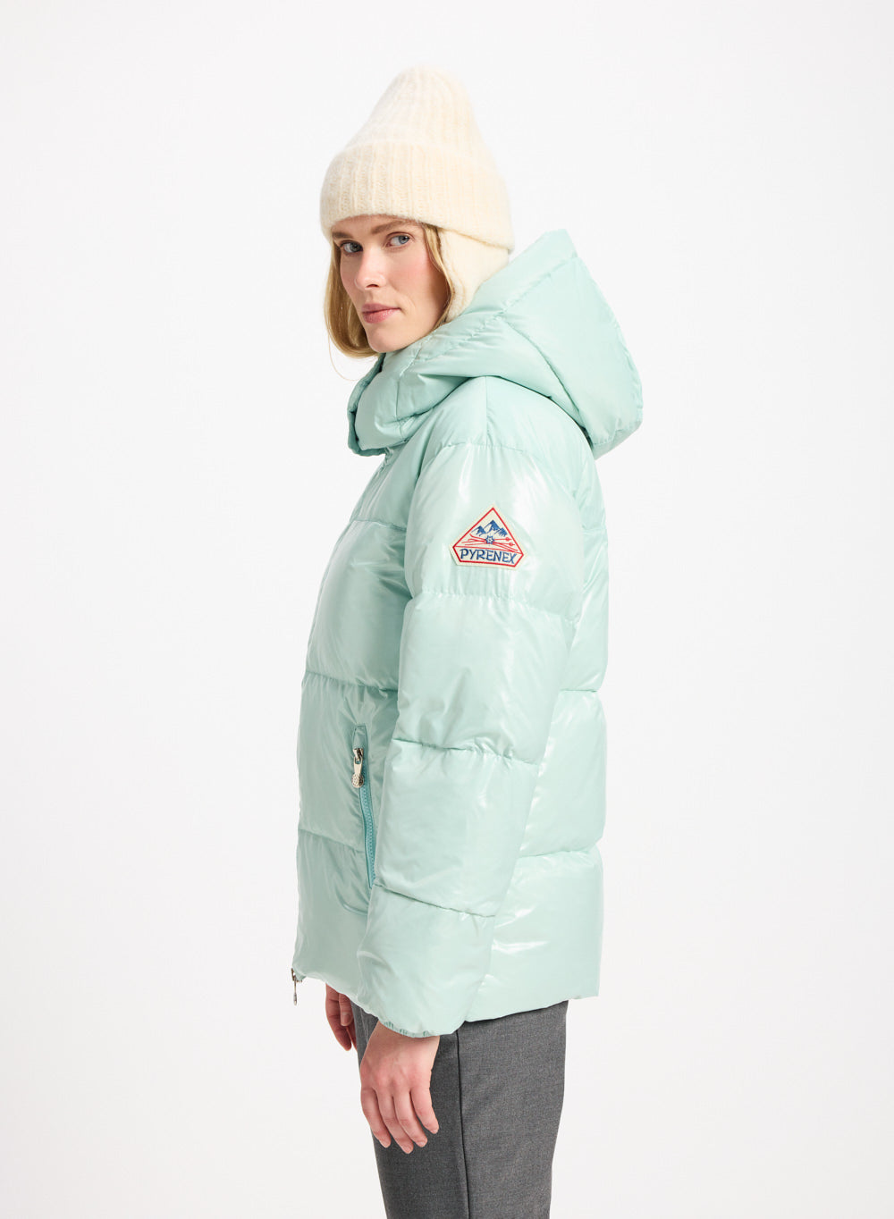 pyrenex-lively-doudoune-femme-brillante-vert-d-eau image 3