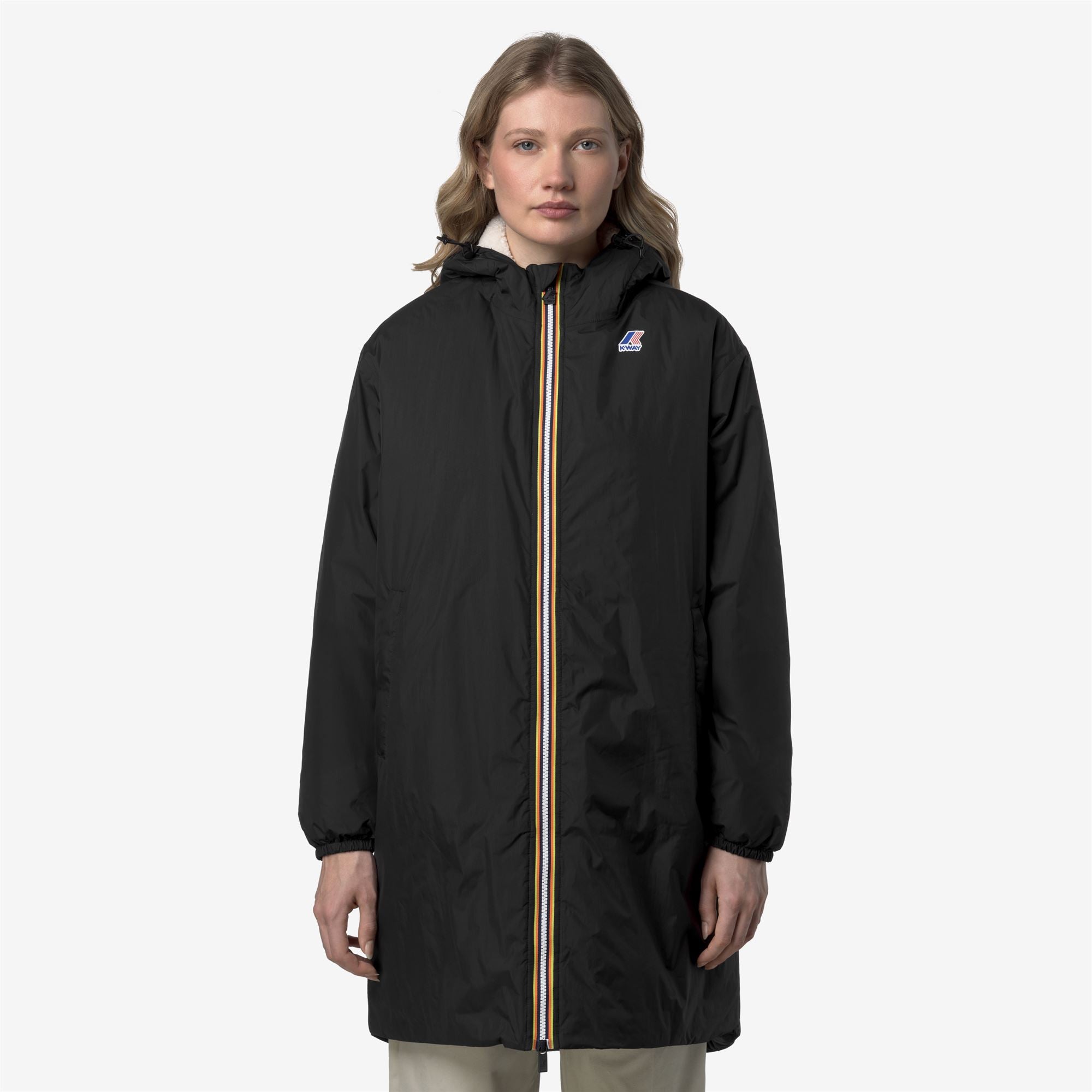 k-way-le-vrai-4-0-eiffel-east-orsetto-imperm-able-3-4-unisexe-black-pure image 5