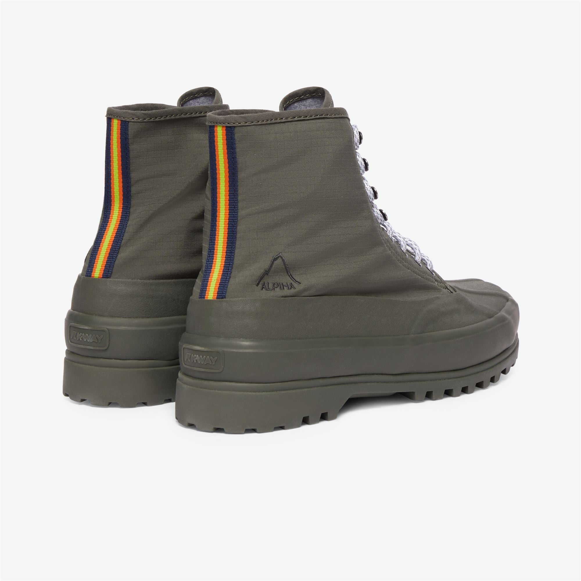 k-way-alpina-bonded-ripstop-jersey-bottines-unisexe-green-blackish image 3