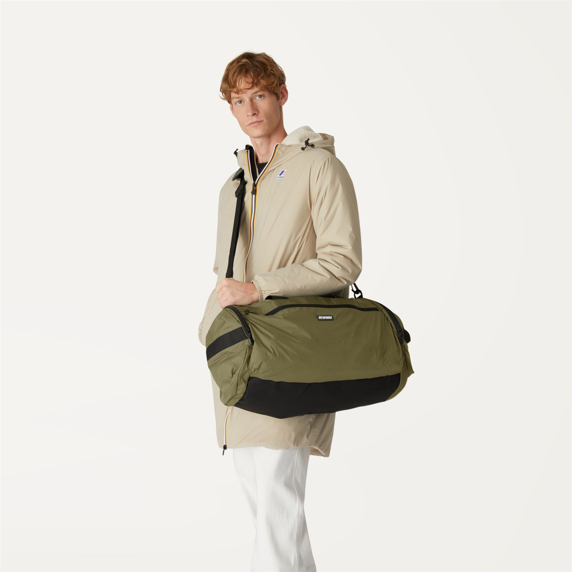 k-way-mareville-m-sac-polochon-unisexe-green-blackish image 2