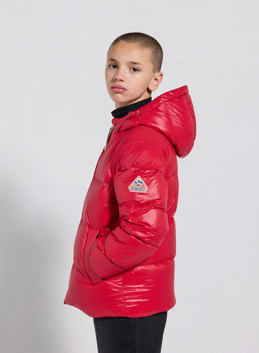 pyrenex-sten-doudoune-capuche-enfant-rouge image 5