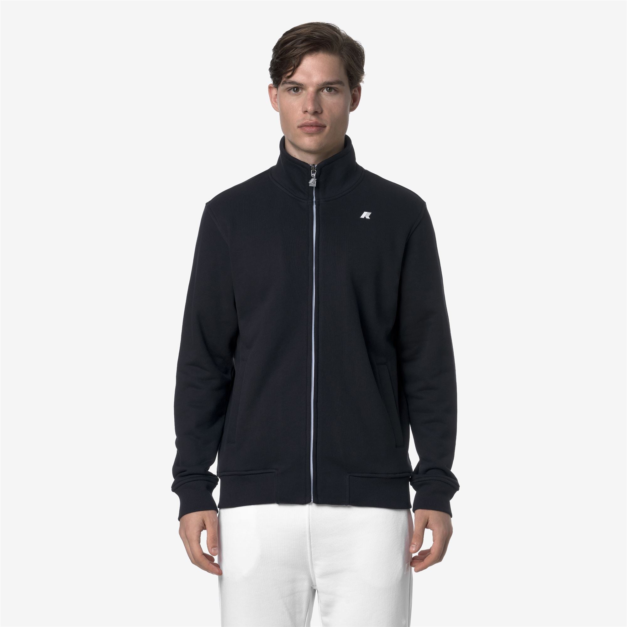 k-way-finn-french-terry-veste-polaire-homme-blue-depth image 1
