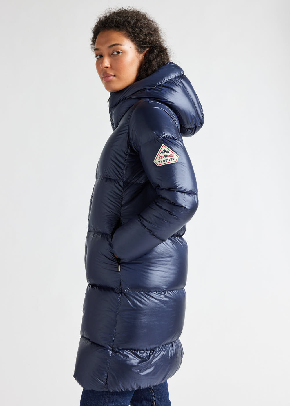 doudoune-longue-femme-pyrenex-tamara-capuche-amiral image 3