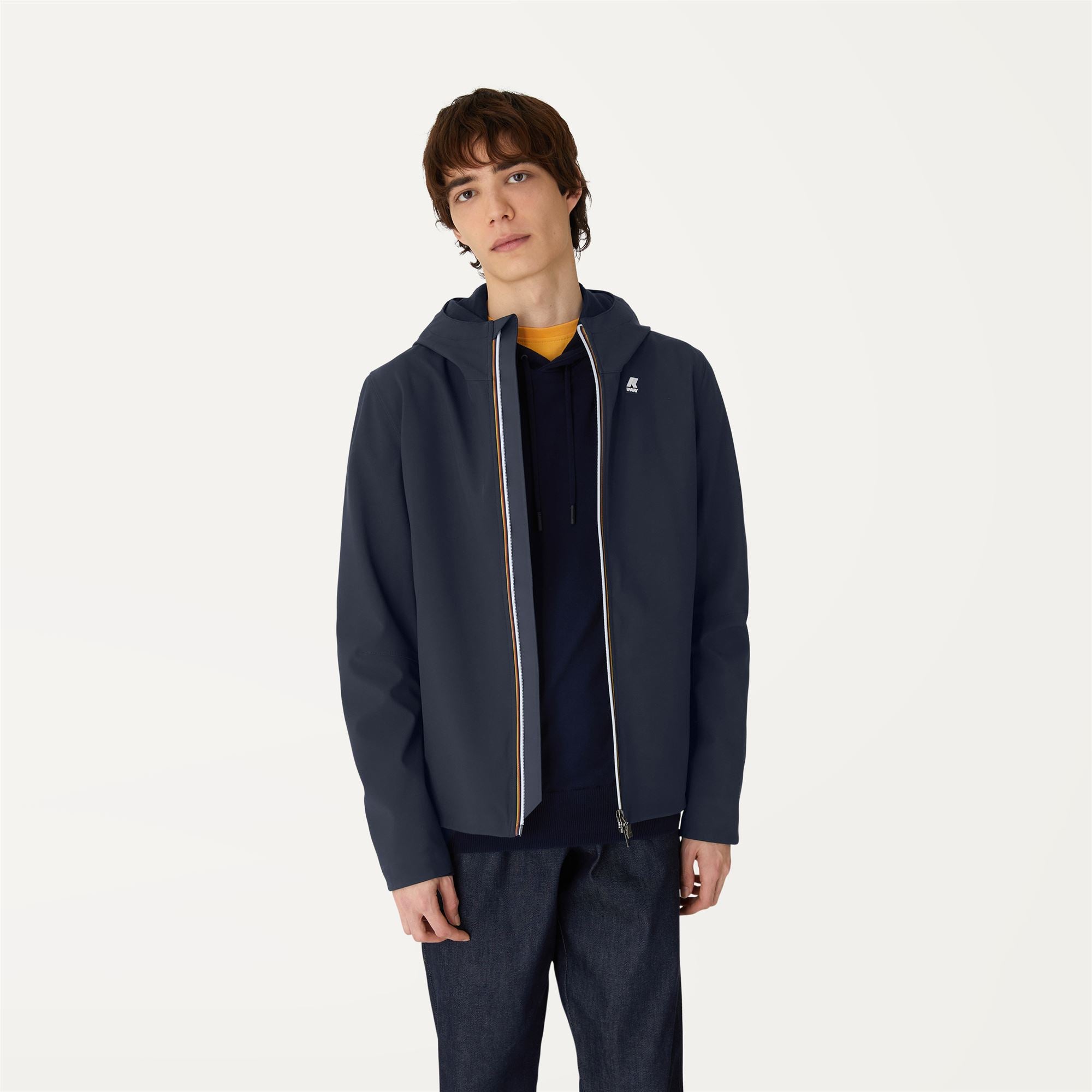 k-way-jack-bonded-jersey-veste-courte-homme-blue-depth image 1