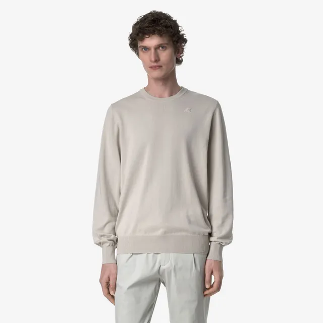 k-way-sebastien-cotton-ps-pull-over-homme-beige-lt image 1