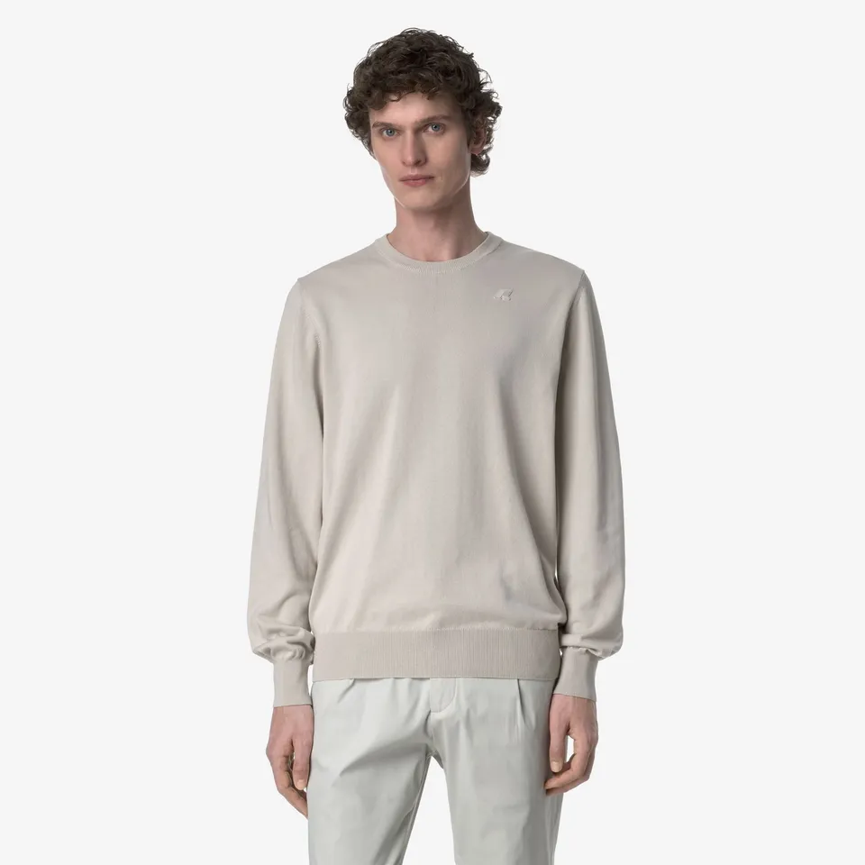 k-way-sebastien-cotton-ps-pull-over-homme-beige-lt image 1