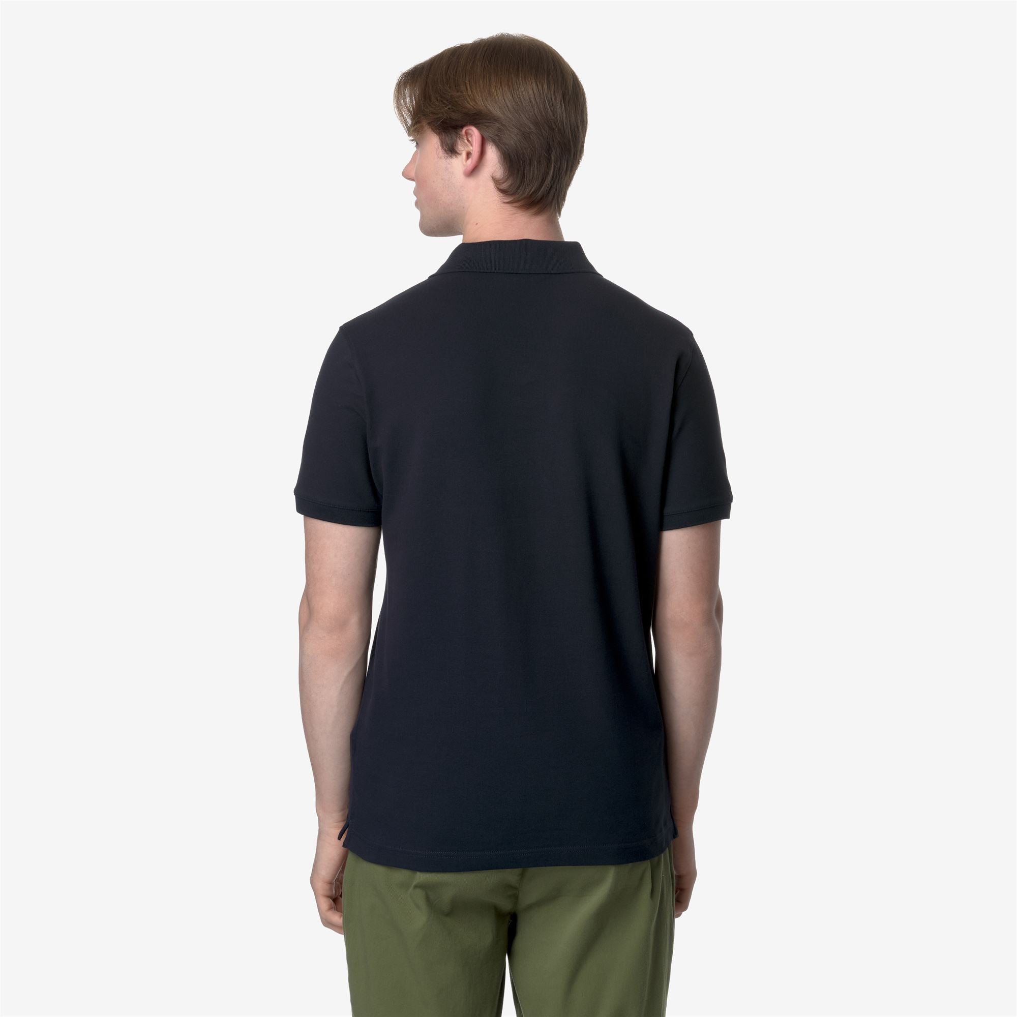 k-way-amedee-pique-slim-polo-homme-blue-depth image 3