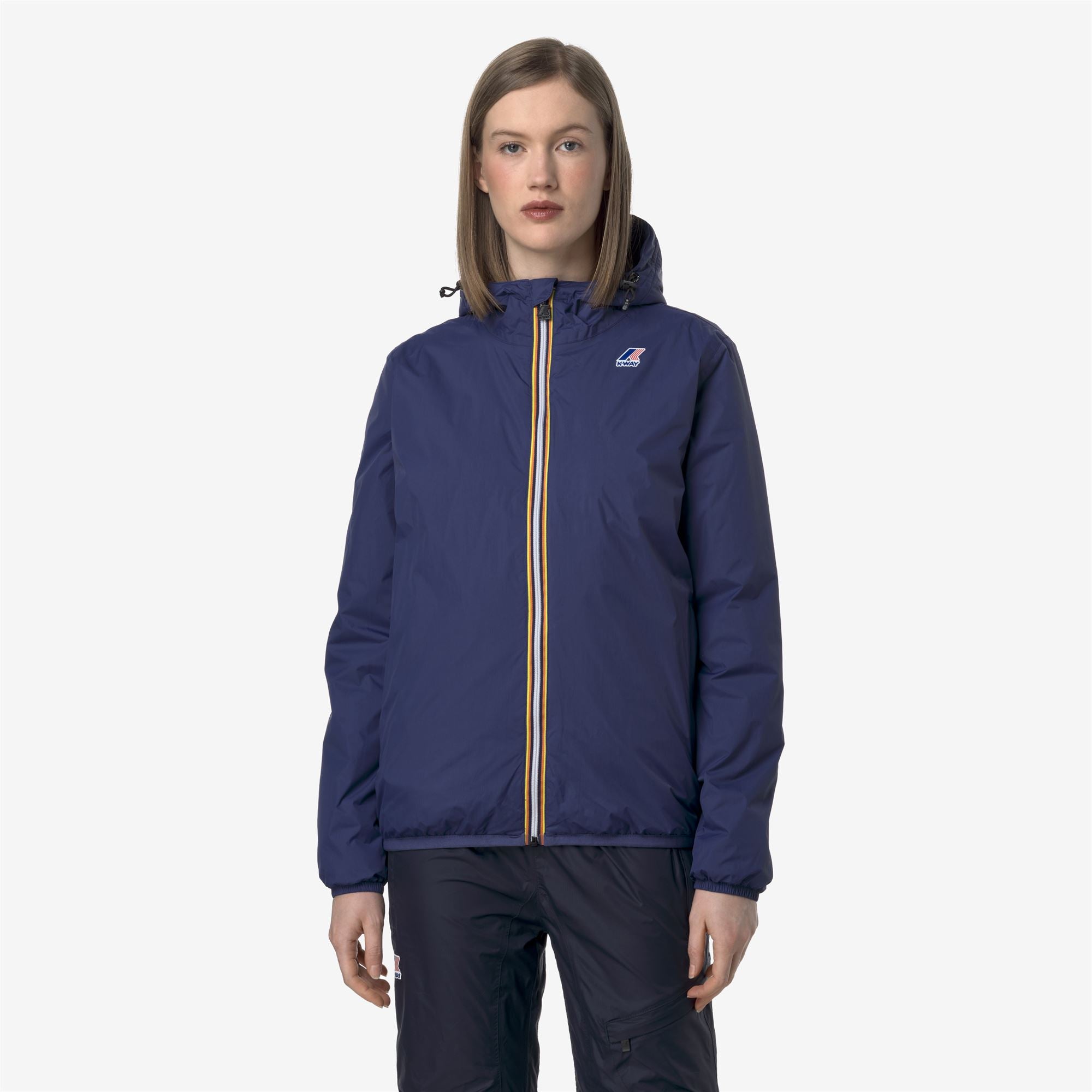 k-way-le-vrai-4-0-claude-warm-veste-mi-longue-unisexe-blue-deep-cobalt image 2